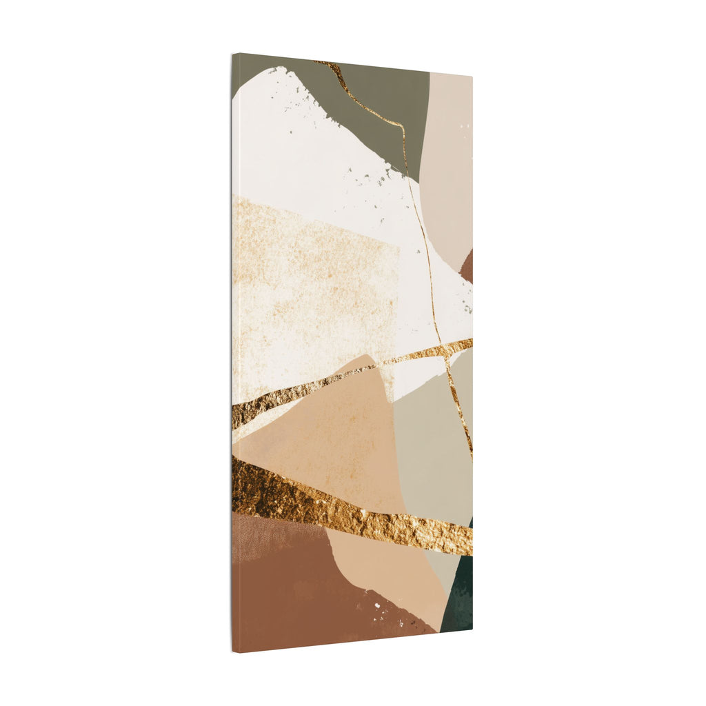 Canvas Print, Abstract Earthy Gold Wall Art, Modern Designer Home Decor, Stretched Matte Canvas; Thick, Multi-Size, Office Decor