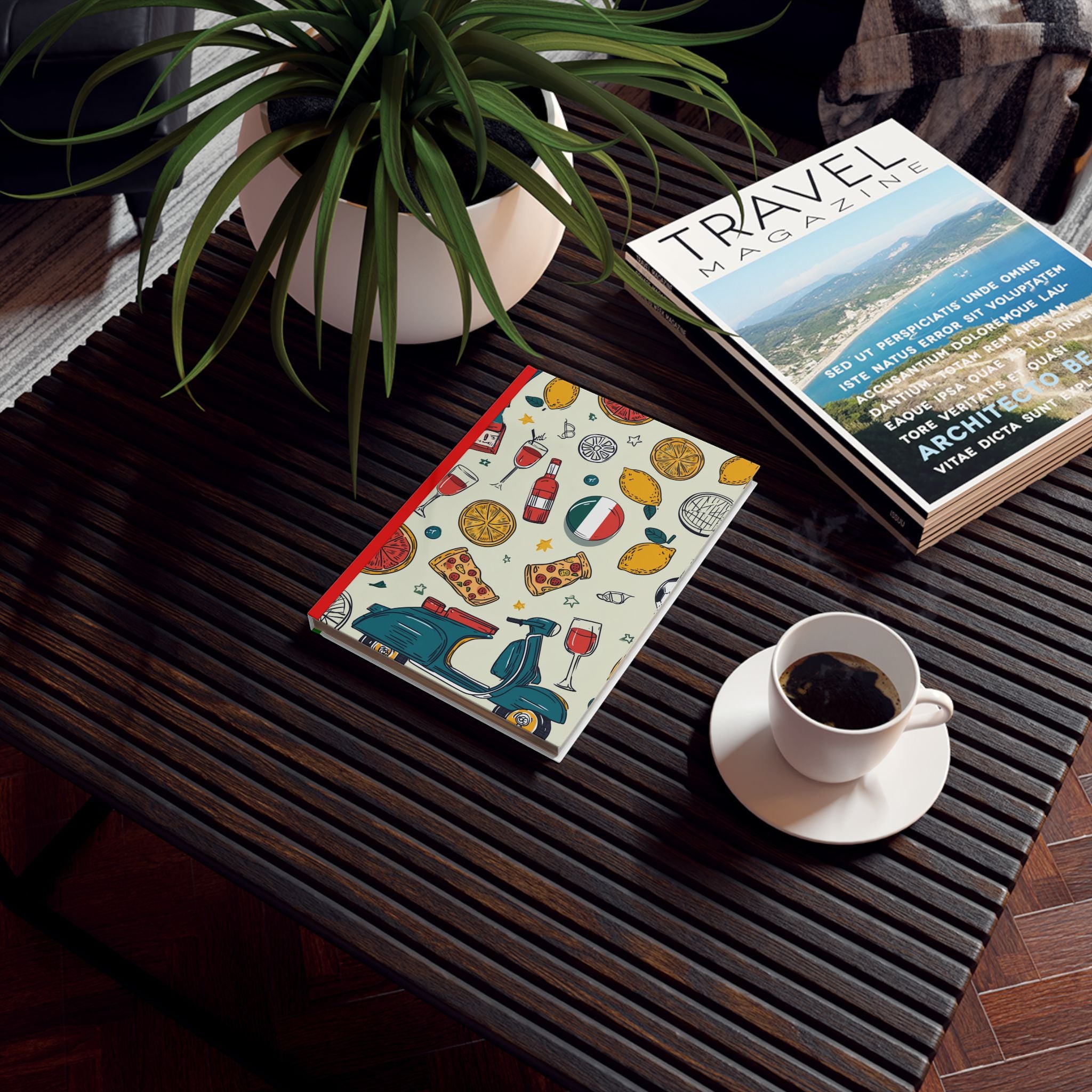 Dolce Vita Collage: Italian Culture in Color, Hand-Drawn Illustration, Mediterranean Lifestyle Tribute | Custom Orders Accepted