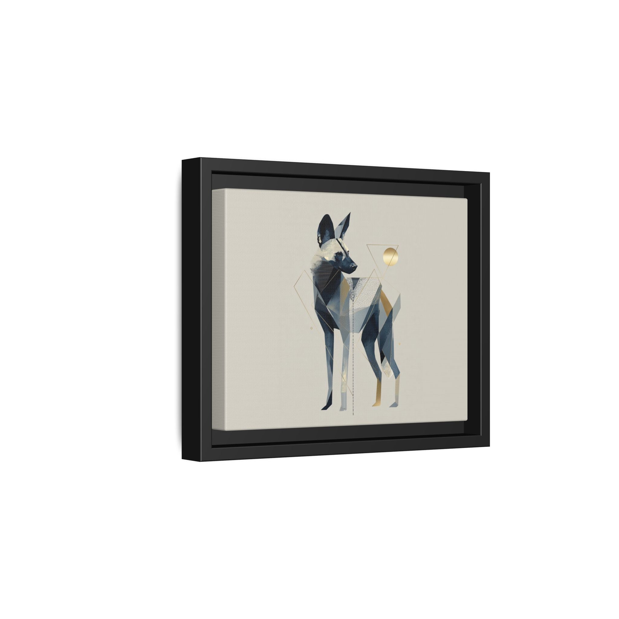 Canine Geometry: Fragmented African Wild Dog Portrait, Modern Graphic Design Study   |  Personalized & Custom Orders Available