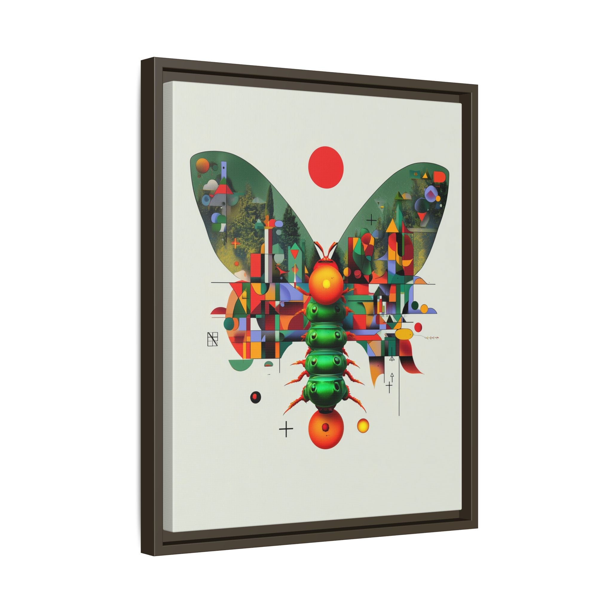 Digital Butterfly Framed Print, Cubist Architectural Abstraction   |  Personalized & Custom Orders Available