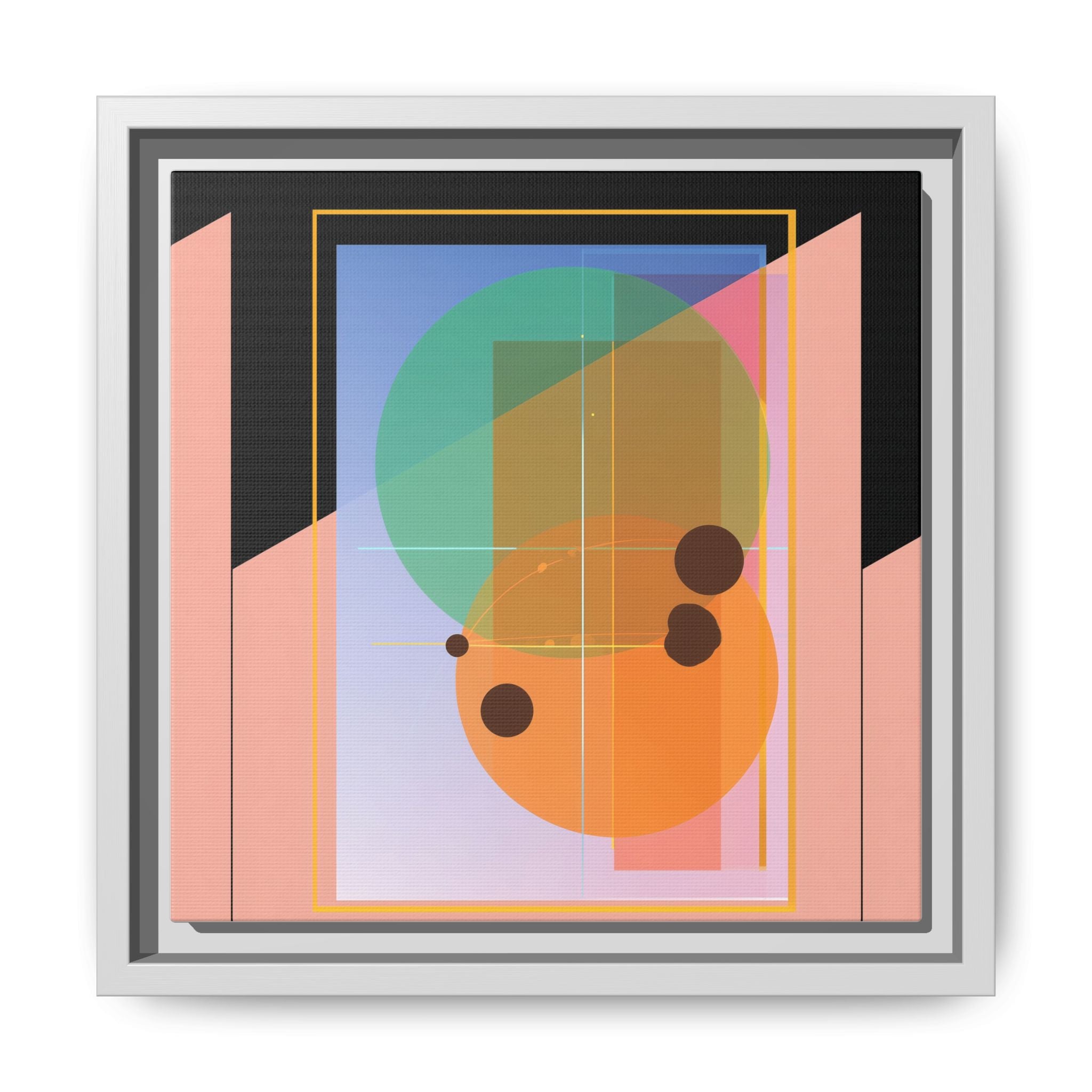 Geometric Harmony: Abstract Composition, Overlapping Shapes, Precision Design   |   Custom Orders Accepted