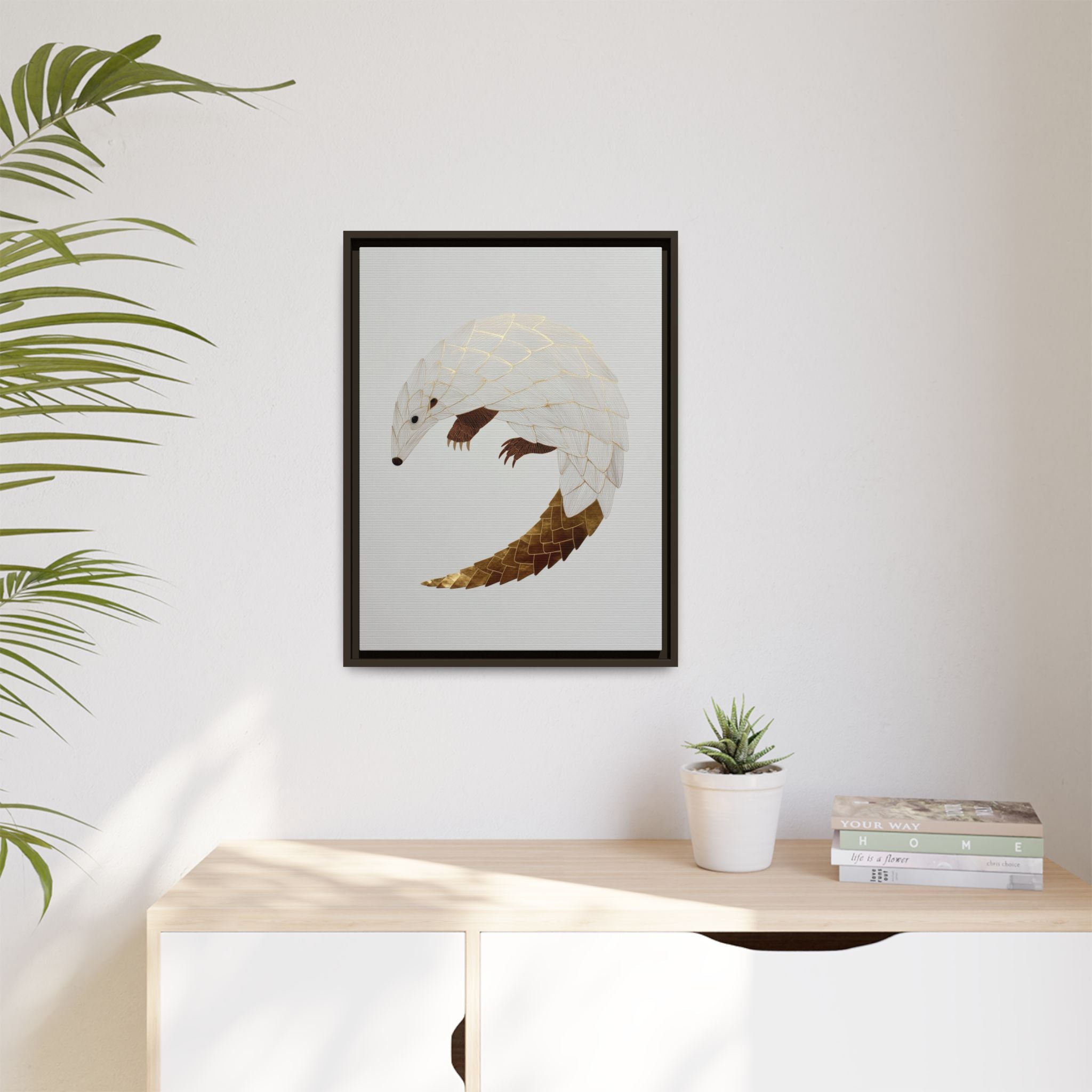 Geometric Hedgehog: Minimalist Wildlife Illustration, Layered Metallic Geometric Art   |    Custom Orders Available