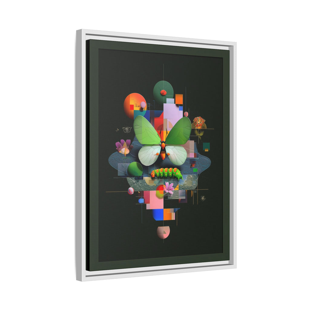 Metamorphosis Geometry Framed Print : Digital Nature Synthesis, Butterfly Abstraction   |  Personalized & Custom Orders Available
