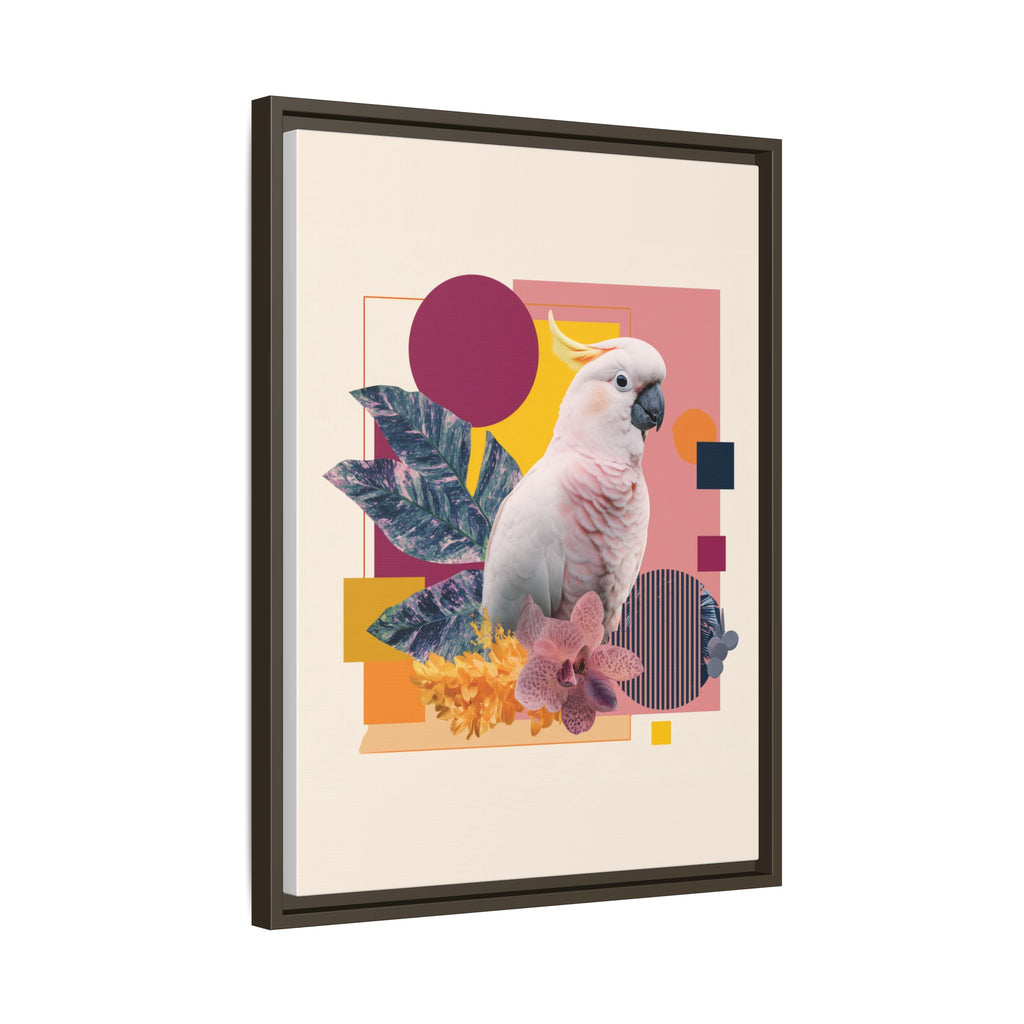 Cockatoo in Geometric Paradise: Tropical Avian Design, Modern Abstract Art   |    Custom Orders Available