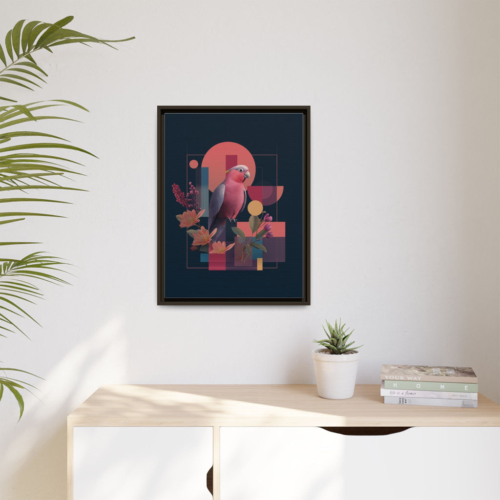 Geometric Rose Galah: Digital Art Deco, Retro-Futuristic Parrot Composition   |    Custom Orders Available