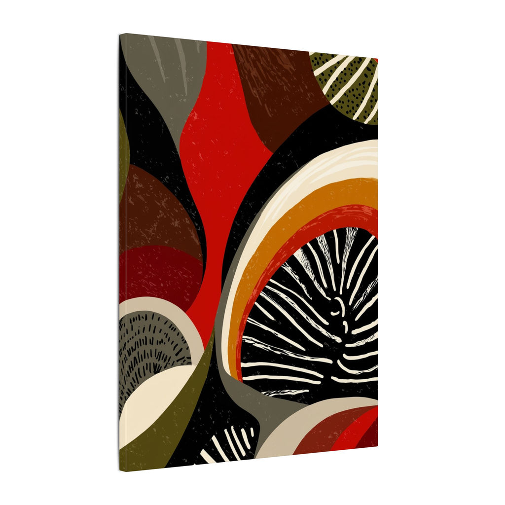 Harmonic Convergence: Organic Geometry, Mid-Century Modern Abstract, Earthy Palette Composition   |   Custom Orders Accepted