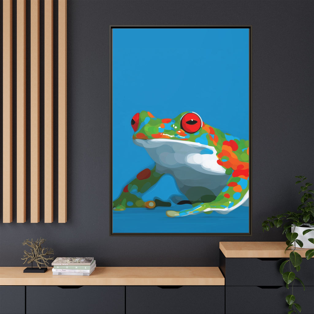 Mosaic Frog: Geometric Wildlife Art, Colorful Amphibian Print   |    Custom Orders Available