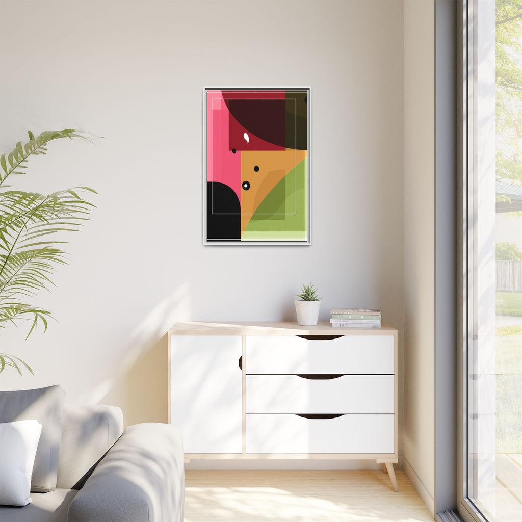 Geometric Convergence: Abstract Modernist Composition, Constructivist Color Blocking, Layered Geometric Design   |   Custom Orders Accepted