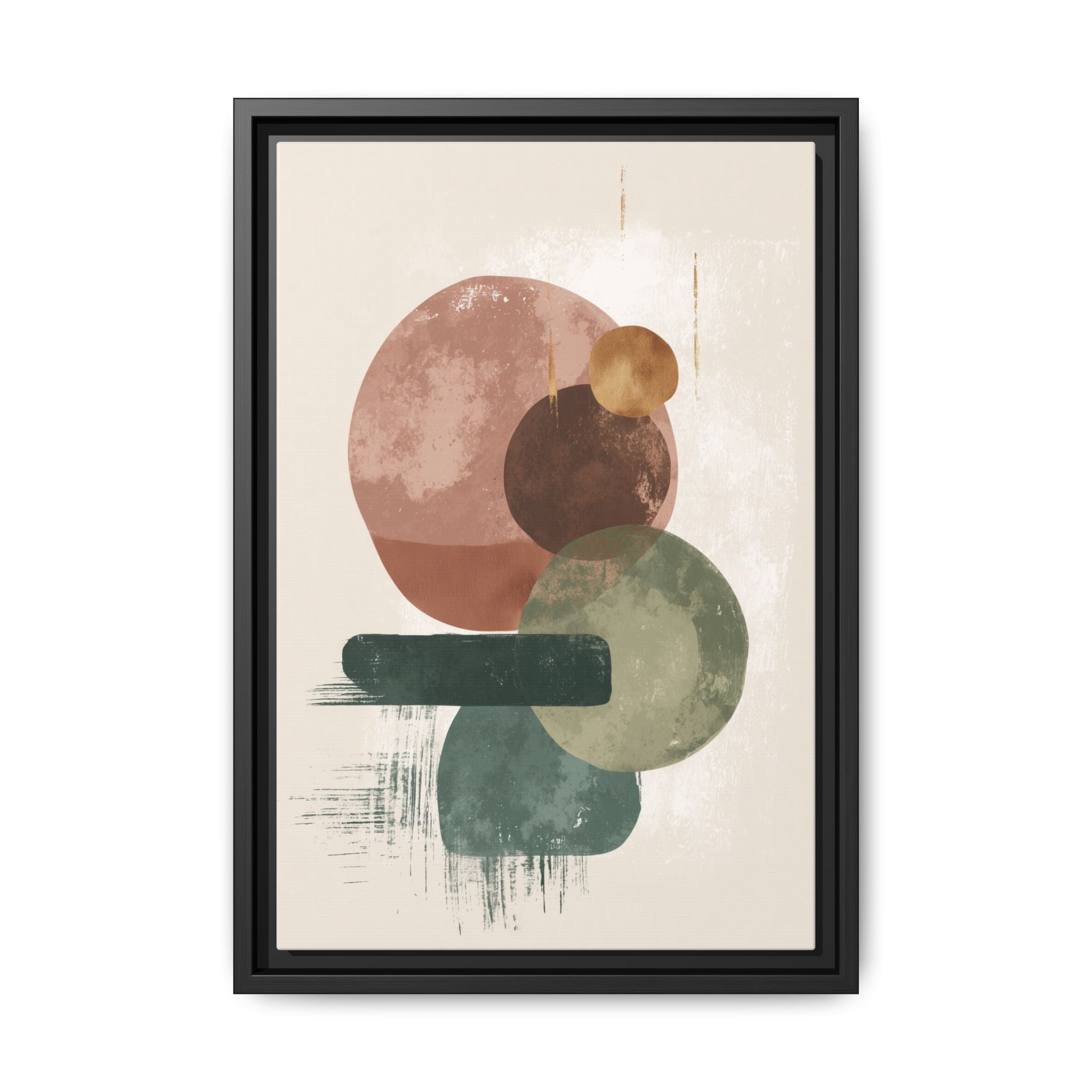Organic Intersections: Watercolor Abstraction, Earth Tone Composition, Modern Minimalist Art   |   Custom Orders Accepted