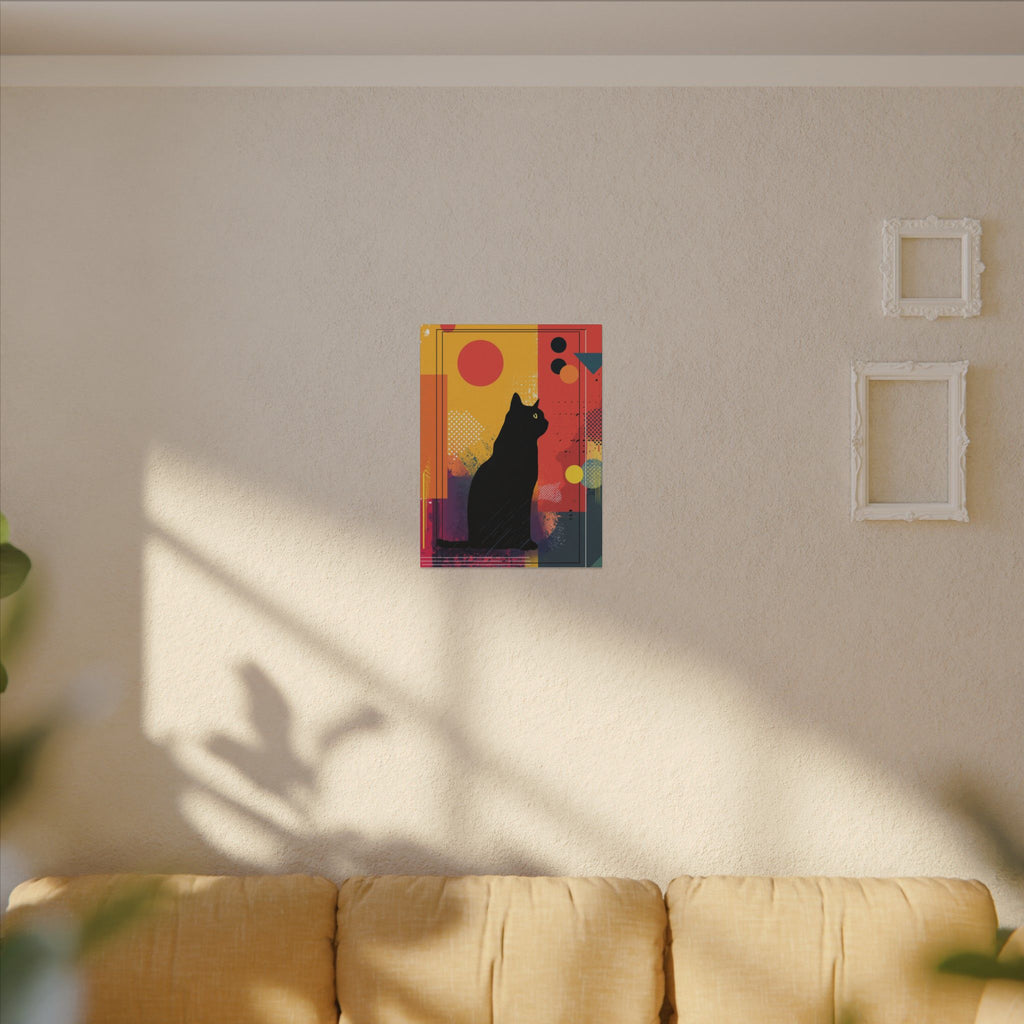 Feline Fusion: Geometric Kaleidoscope, Abstract Digital Art, Colorful Pop Silhouette   |  Personalized & Custom Orders Available