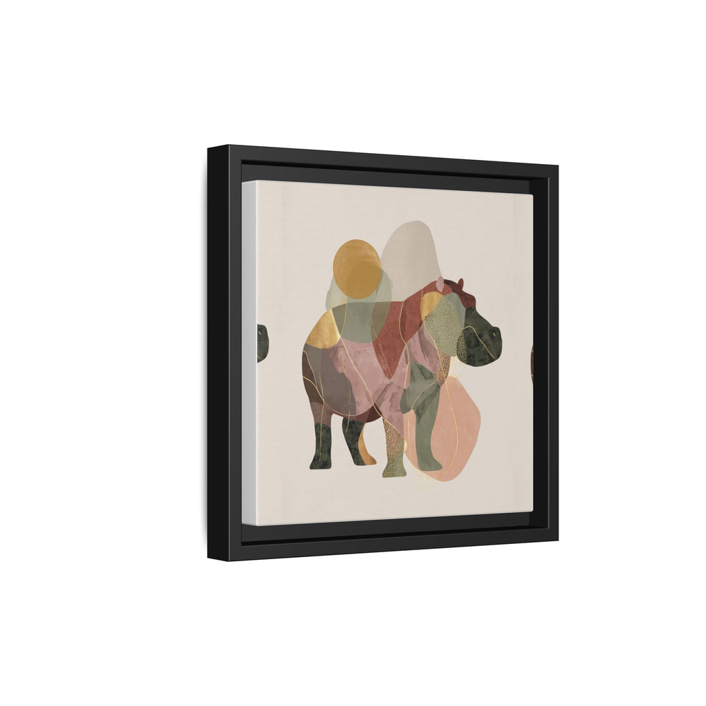 Geometric Harmony: Abstract Hippo Silhouette, Modern Minimalist Animal Art   |    Custom Orders Available