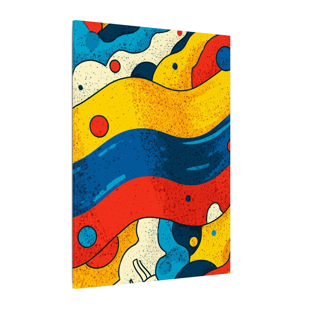 Fluid Dynamics: Retro Abstract Shapes, Mid-Century Modern Motion, Geometric Color Waves   |   Custom Orders Accepted