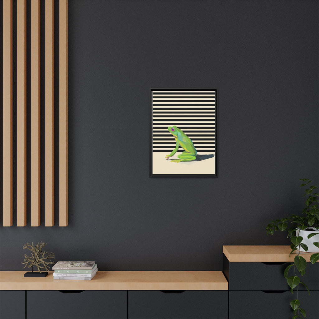 Geometric Amphibian: Stylized Frog Design, Modern Minimalist Art Print   |    Custom Orders Available