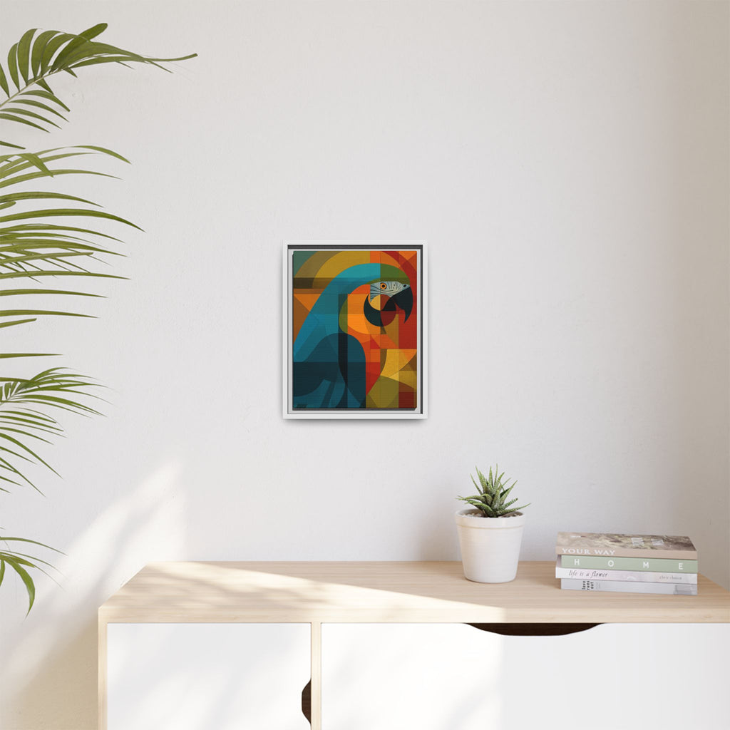 Cubist Parrot Prisma: Geometric Bird Art, Modernist Color Block Design   |    Custom Orders Available