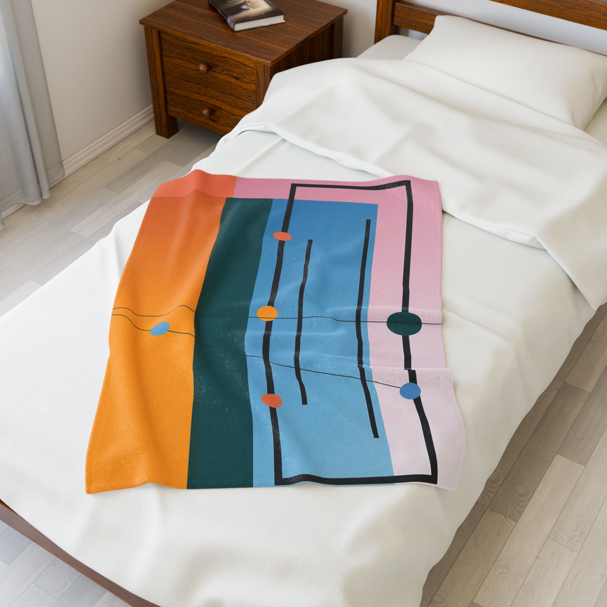 Constructivist Harmony: Geometric Color Fields, Modern Abstract Design   |    Custom Orders Available