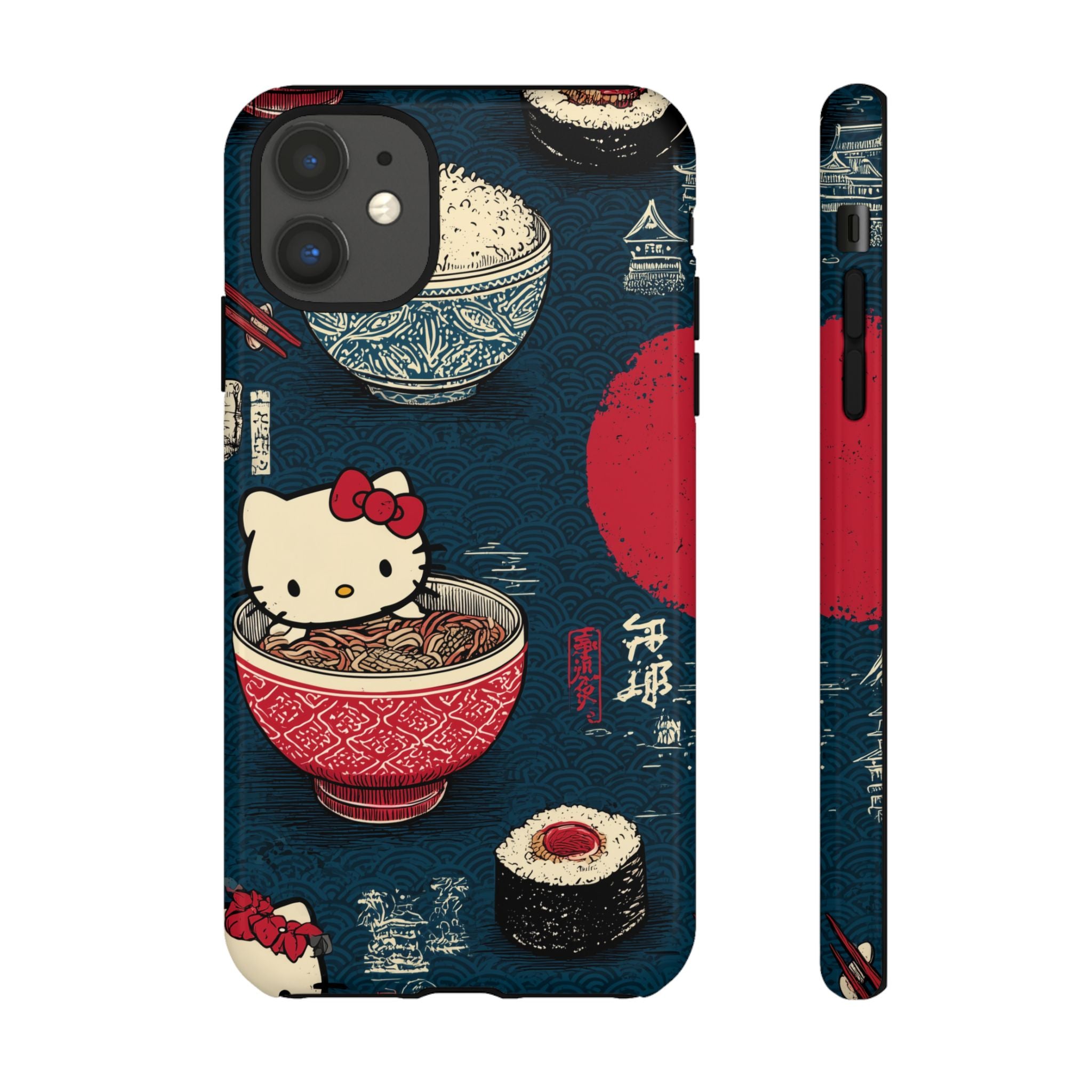 Japanese Kitty Sushi Vibrant Phone Case - Tough Case | Funky, Colorful, Unique Design for Gift, Accessory, Protection, Trendy