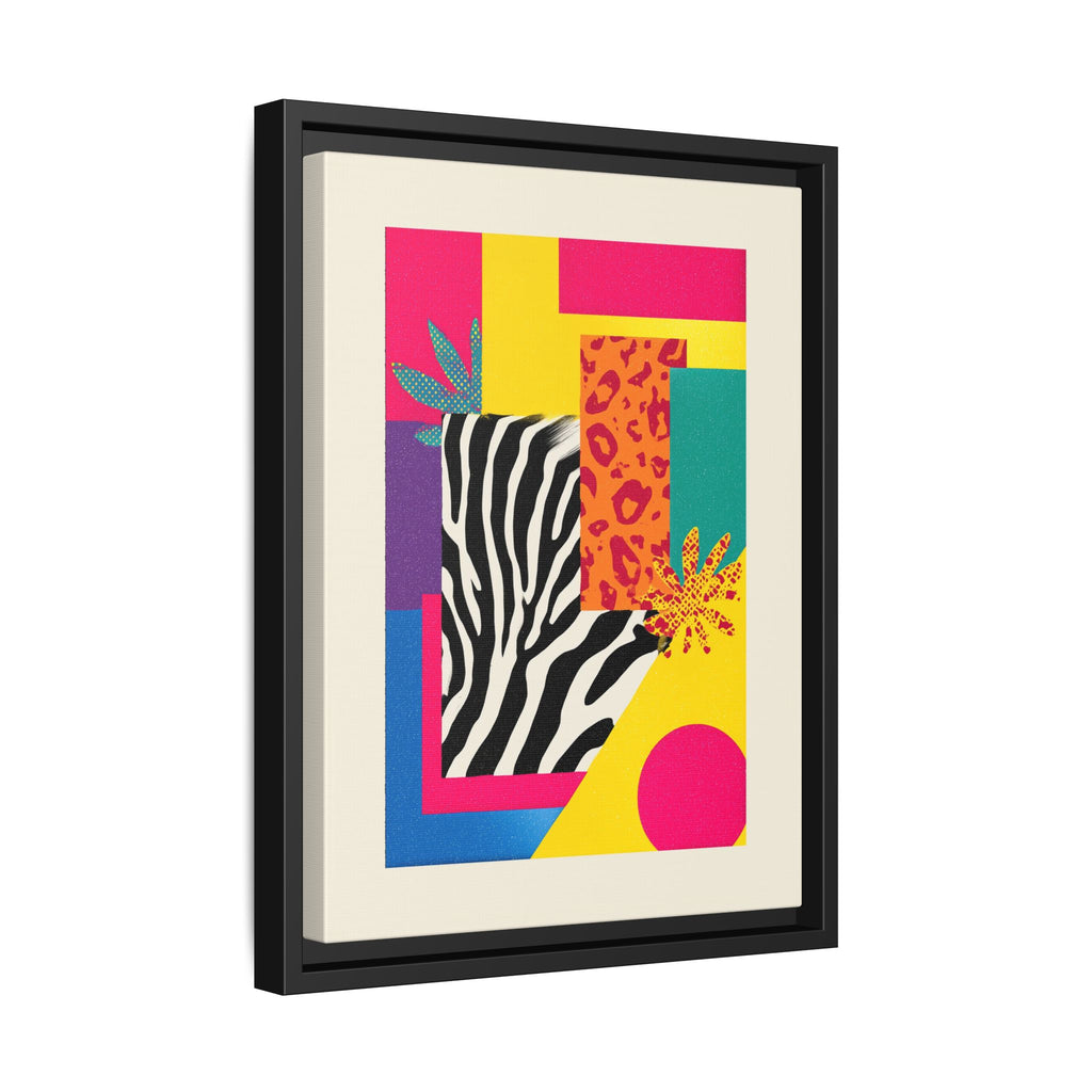 Zebra Stripes & Leopard Spots: 80s Pop Art Design, Memphis Style Graphic, Geometric Color Block Pattern   |   Custom Orders Accepted