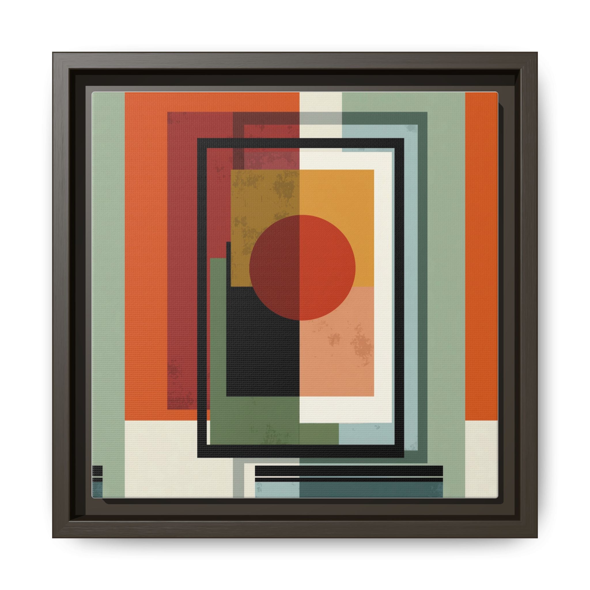 Geometric Harmonies: Mid-Century Modern Composition, Constructivist Inspiration, Abstract Rectangular Interplay   |   Custom Orders Accepted