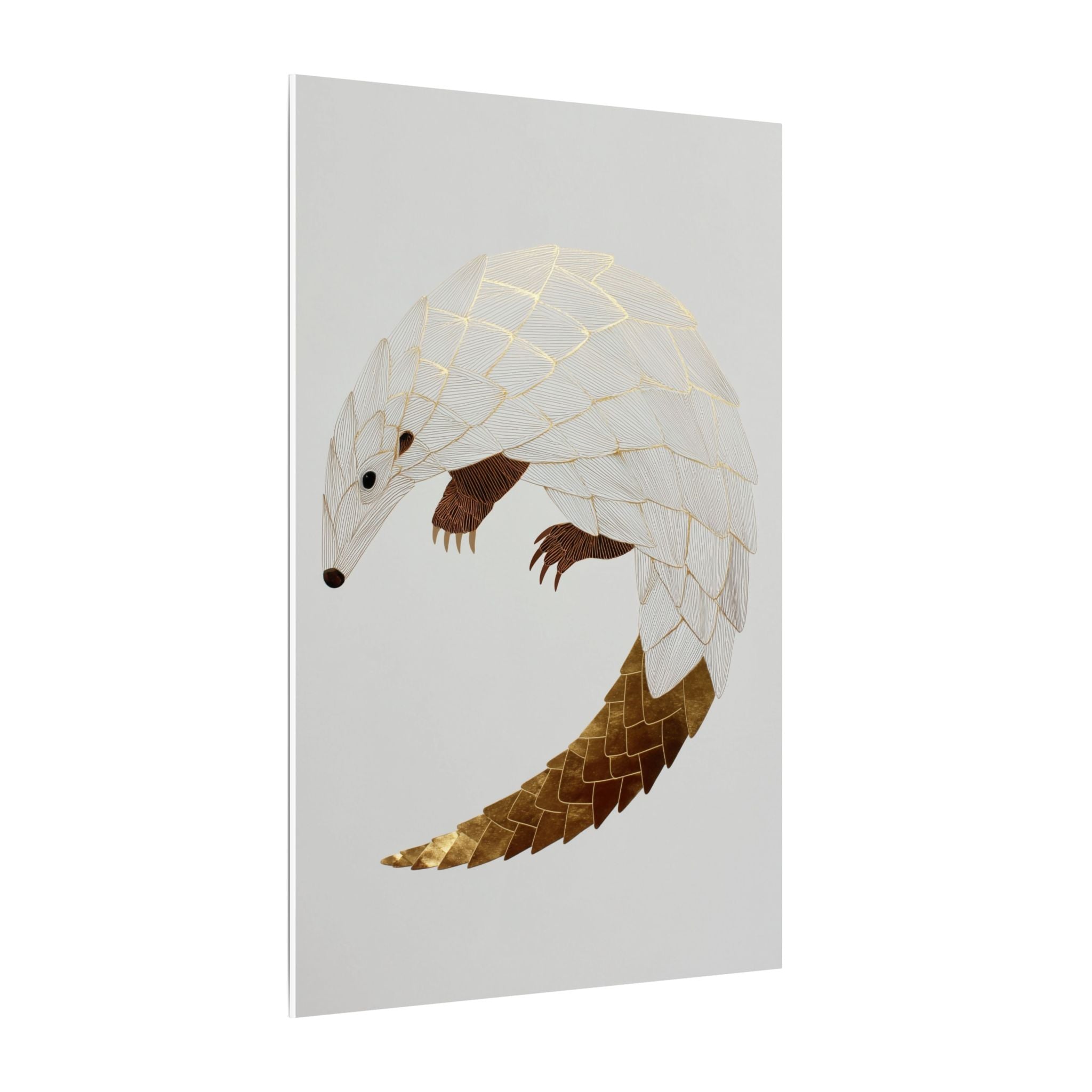 Geometric Hedgehog: Layered Minimalist Wildlife, Architectural Art Style   |    Custom Orders Available