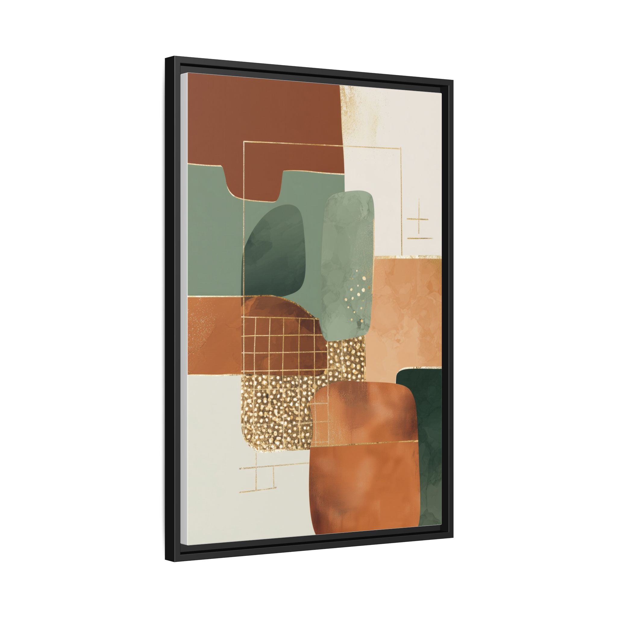 Geometric Harmony: Abstract Minimalist Art, Mid-Century Modern Design, Organic Shapes Composition   |   Custom Orders Accepted