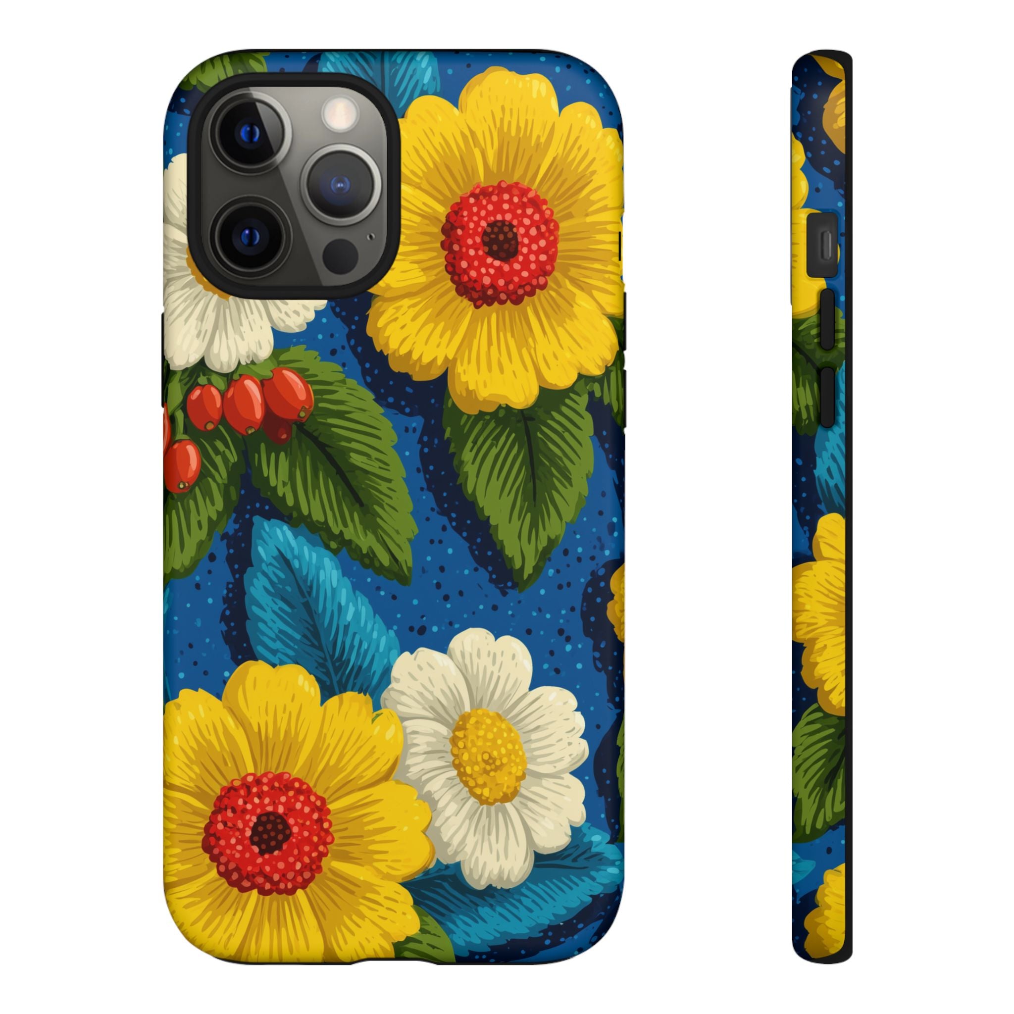 Summer Tough Cases: Floral Fine Art Phone Case, Fun Beach Vibe Phone Accessory, Summer Travel Gift, Colorful Phone Cover, Casual Style Tech