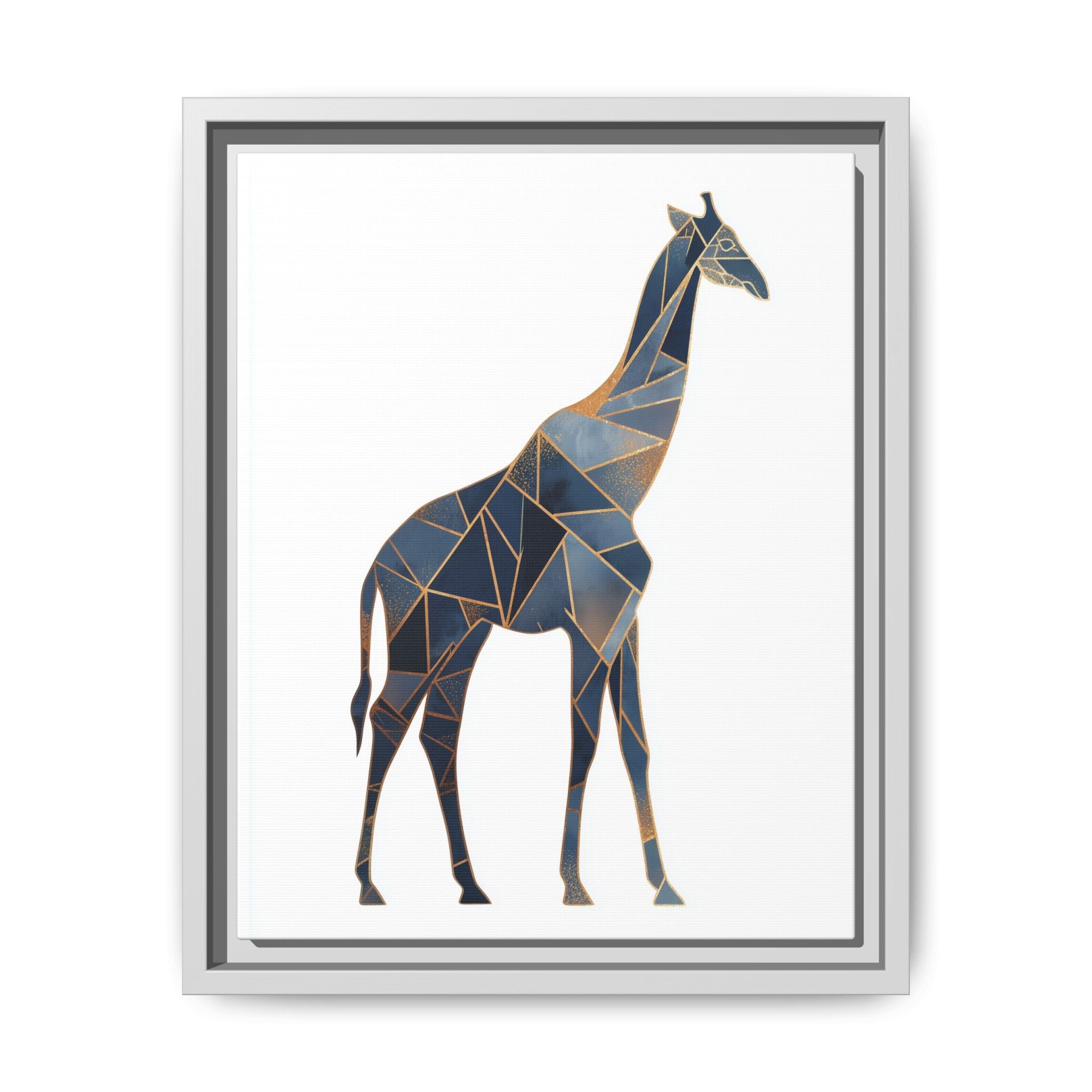 Geometric Giraffe Framed Print : Polygonal Wildlife Art, Modern Mosaic Design   |  Personalized & Custom Orders Available