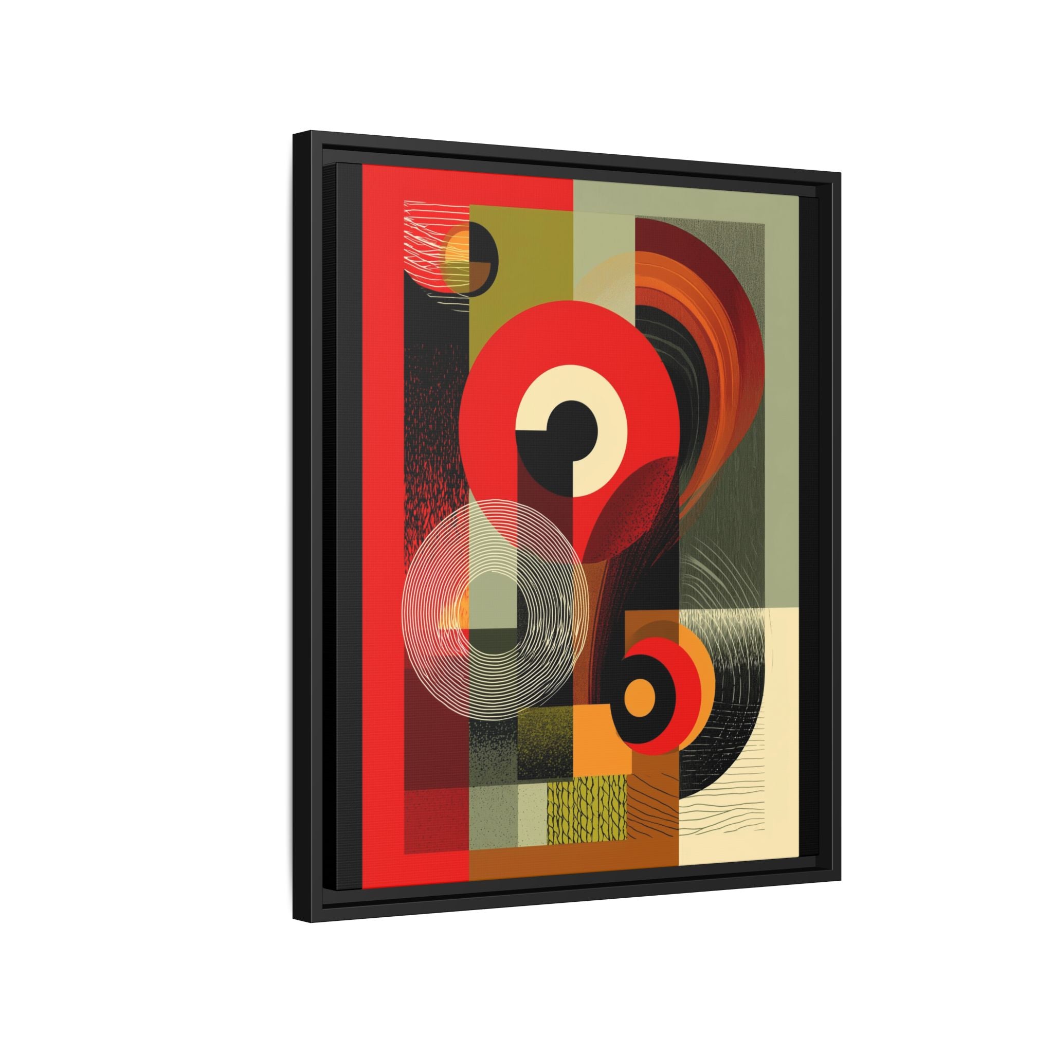 Chromatic Geometrics: Abstract Constructivist Composition, Modernist Color Blocking, Layered Circular Forms   |   Custom Orders Accepted