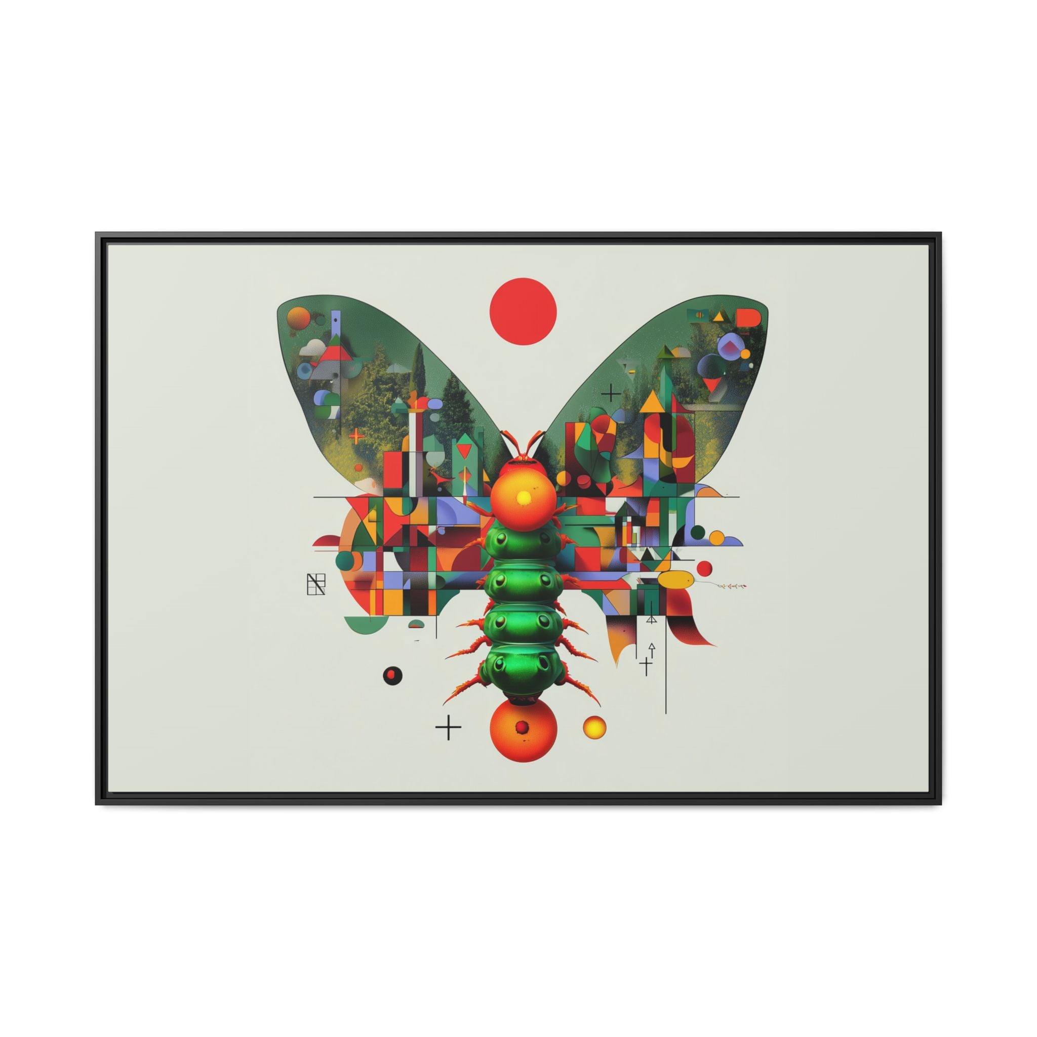 Metamorphic Geometry: Digital Butterfly Architecture, Cubist Nature Transformation   |    Custom Orders Available