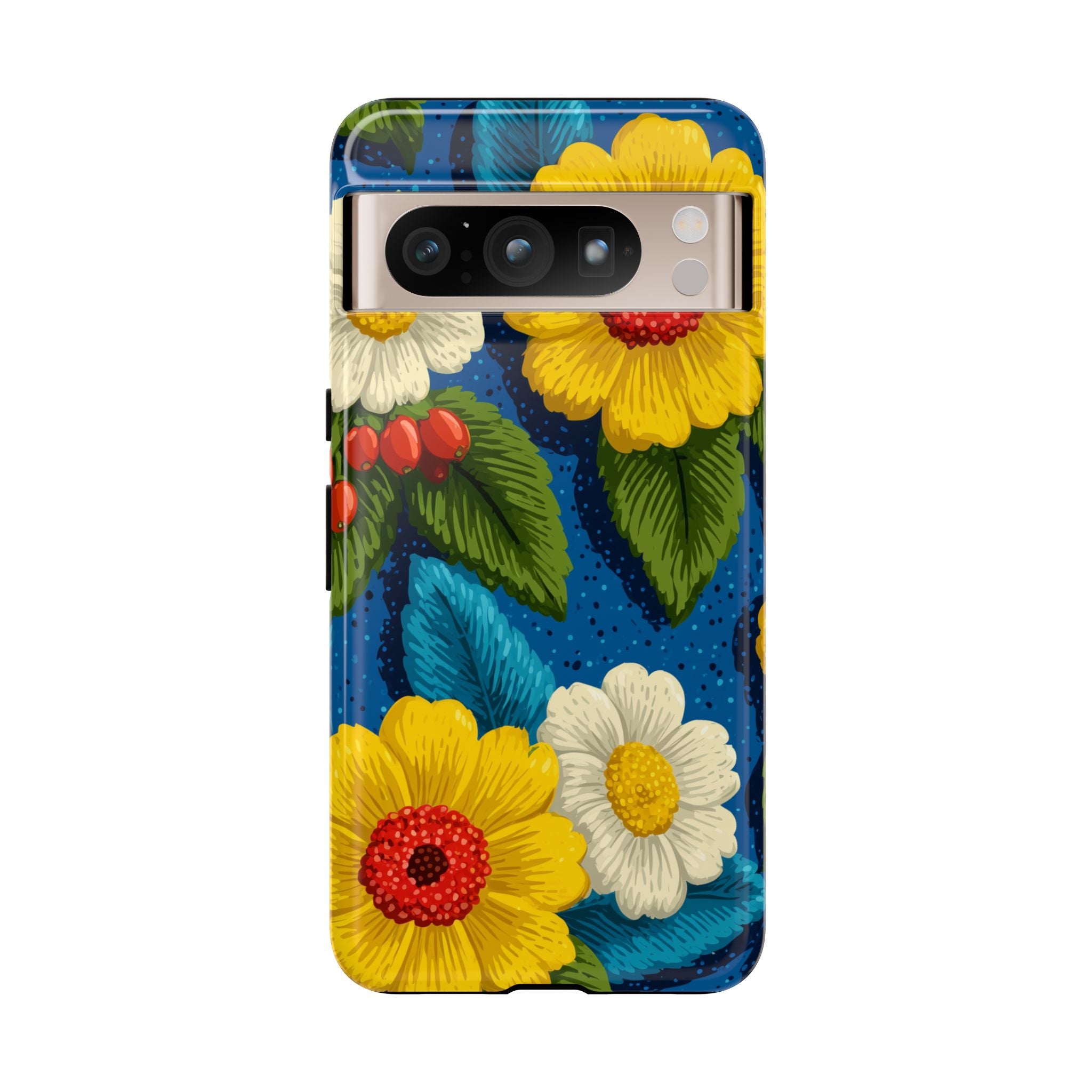 Summer Tough Cases: Floral Fine Art Phone Case, Fun Beach Vibe Phone Accessory, Summer Travel Gift, Colorful Phone Cover, Casual Style Tech