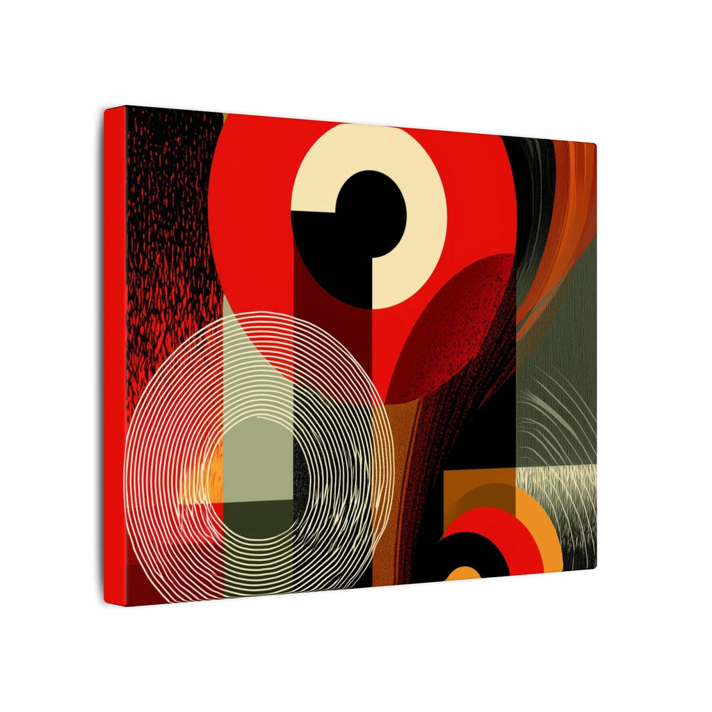 Geometric Convergence: Mid-Century Modern Abstract, Constructivist Design Principles, Bold Chromatic Composition   |   Custom Orders