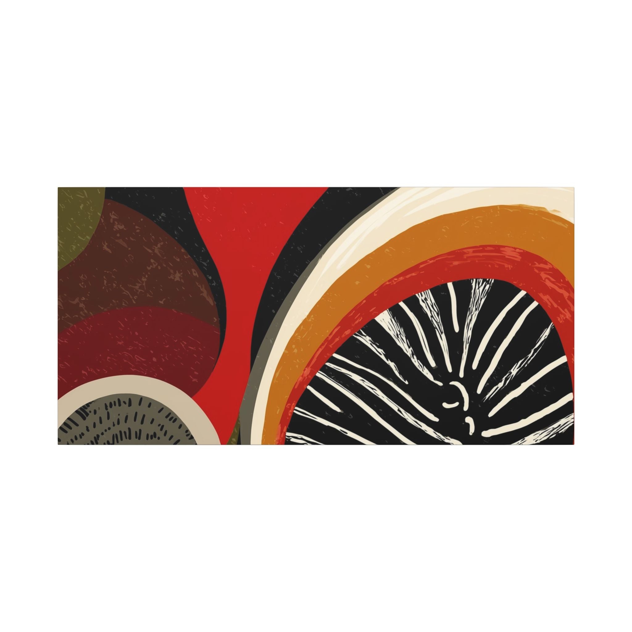 Harmonic Convergence: Organic Geometry, Mid-Century Modern Abstract, Earthy Palette Composition   |   Custom Orders Accepted