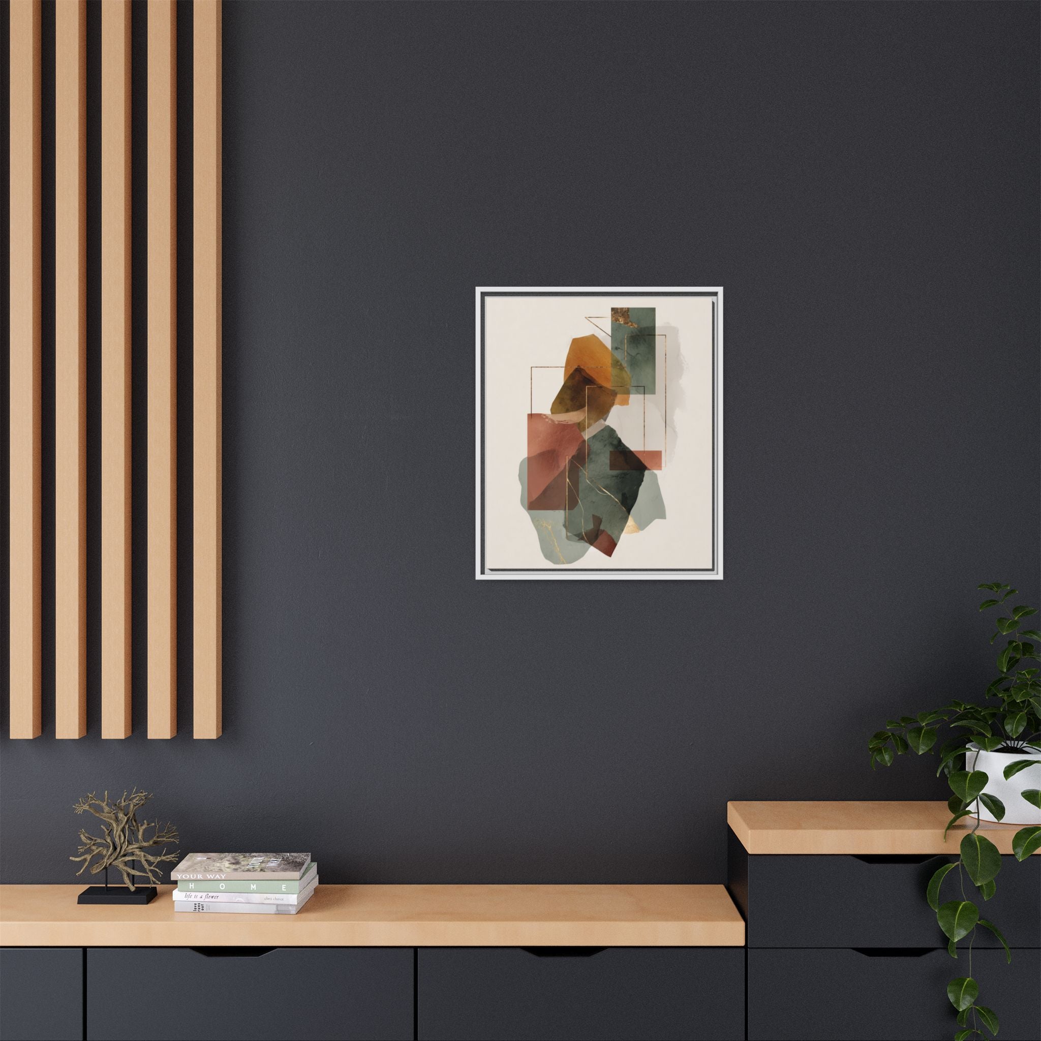 Harmonic Geometries: Architectural Abstraction, Earthy Palette, Minimalist Composition   |   Custom Orders Accepted