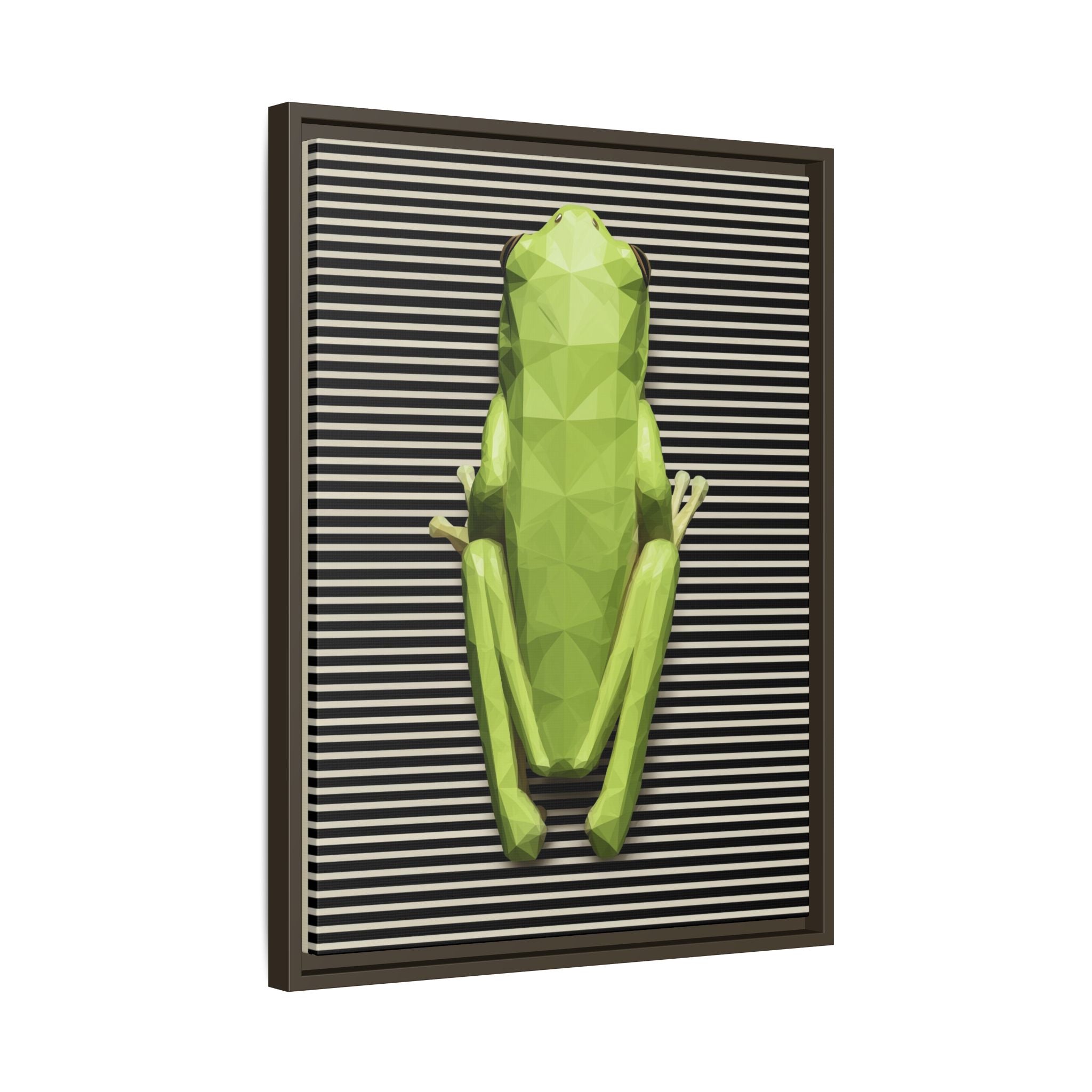 Geometric Frog: Low-Poly Digital Wildlife, Minimalist Angular Design   |    Custom Orders Available