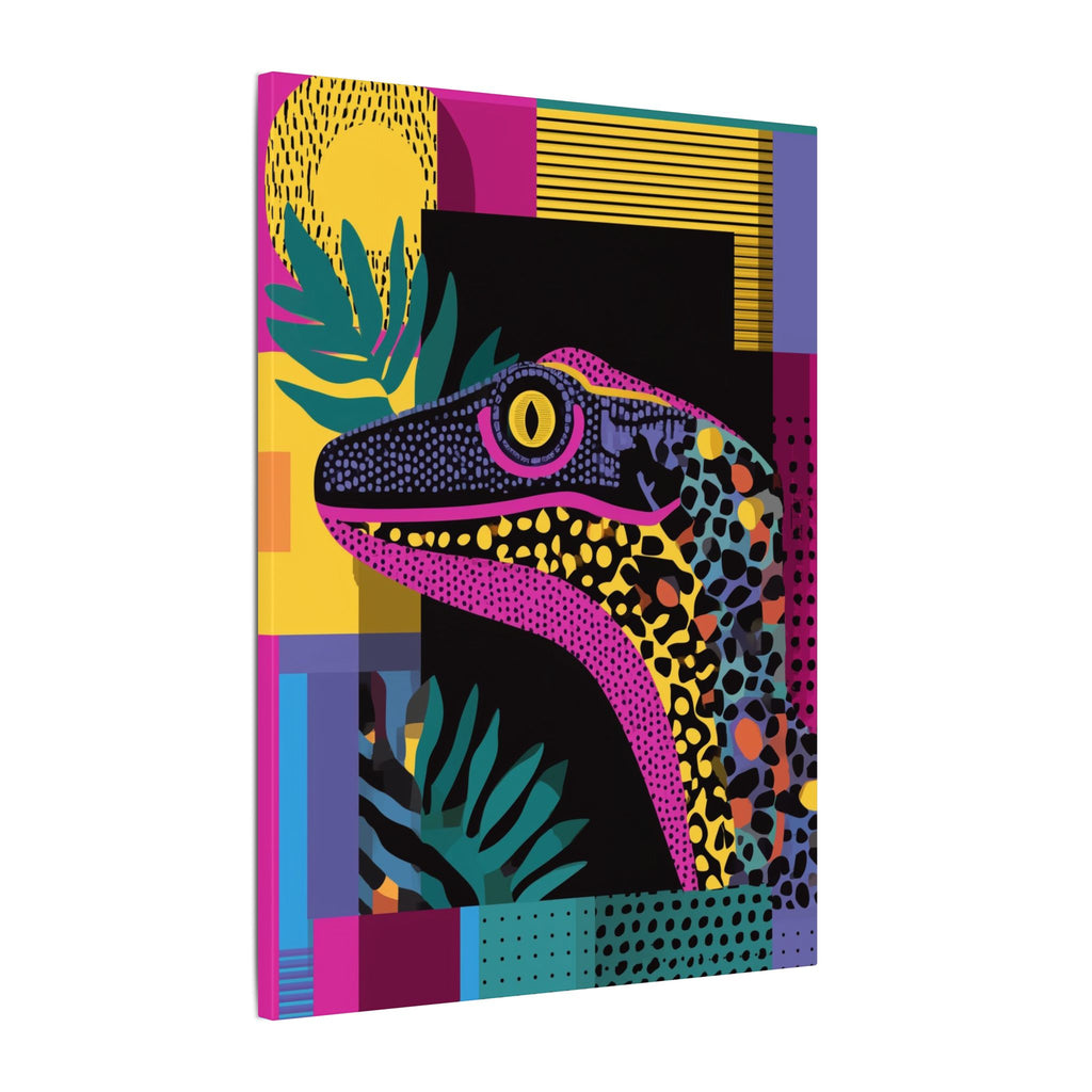 Geometric Reptile Fusion: Pop Art Lizard, Mosaic Textures, Vibrant Color Blocks   |  Personalized & Custom Orders Available