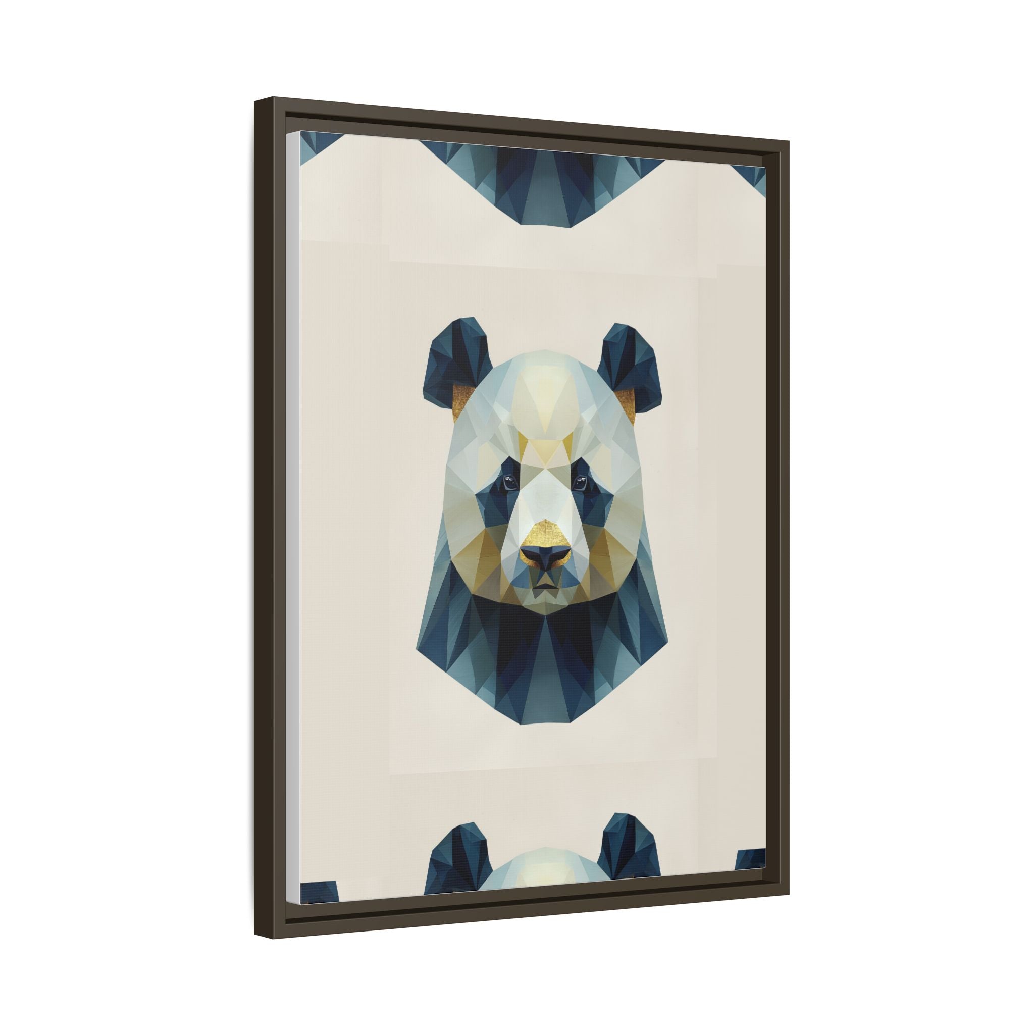 Geometric Panda Prism: Low-Poly Digital Wildlife Art, Minimalist Triangular Design   |  Personalized & Custom Orders Available