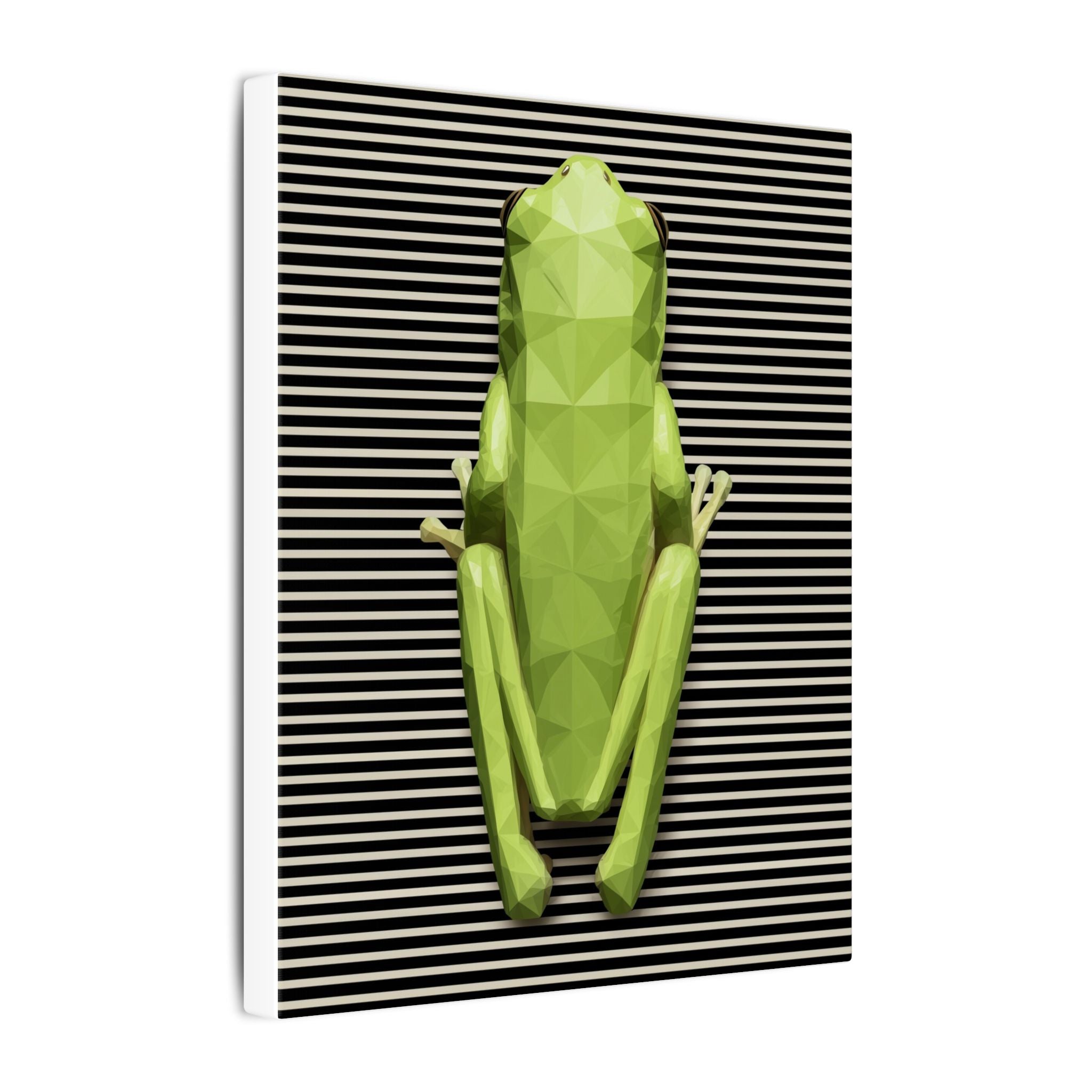 Geometric Frog: Low-Poly Design, Digital Art Amphibian   |    Custom Orders Available