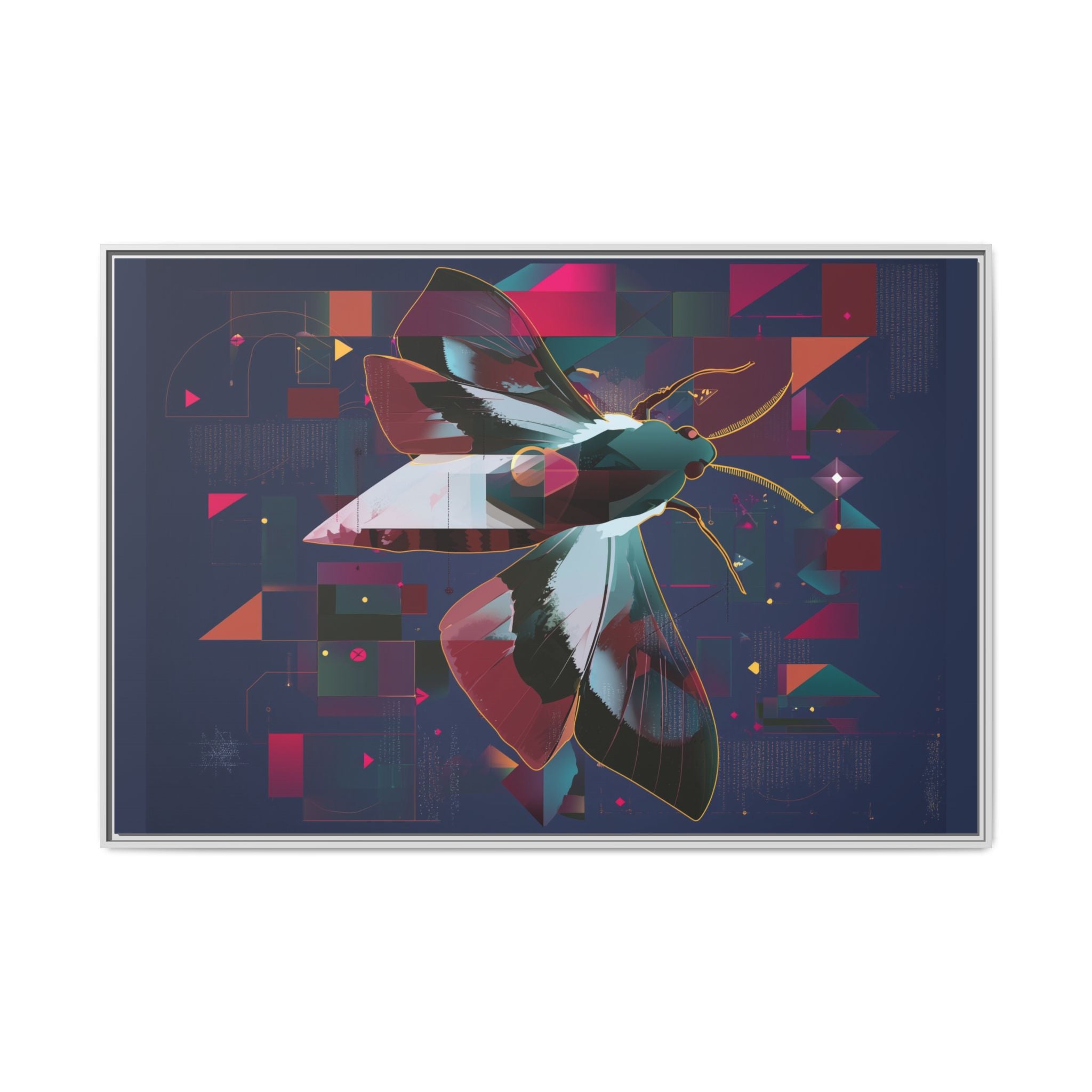 Digital Metamorphosis: Geometric Butterfly, Technological Nature   |    Custom Orders Available