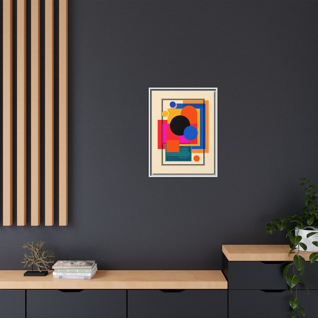 Geometric Harmony: Abstract Color Blocks, Mid-Century Modern Design, Minimalist Art Composition   |   Custom Orders Accepted