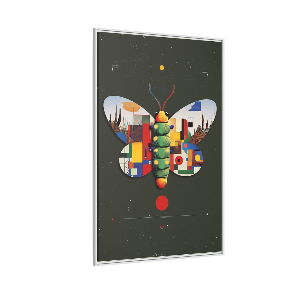 Geometric Butterfly: Bauhaus Digital Mosaic, Technological Nature Composition   |    Custom Orders Available