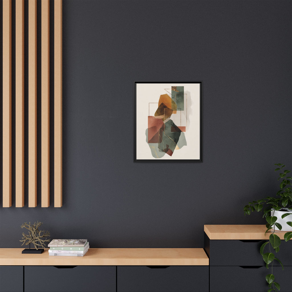 Harmonic Geometries: Architectural Abstraction, Earthy Palette, Minimalist Composition   |   Custom Orders Accepted