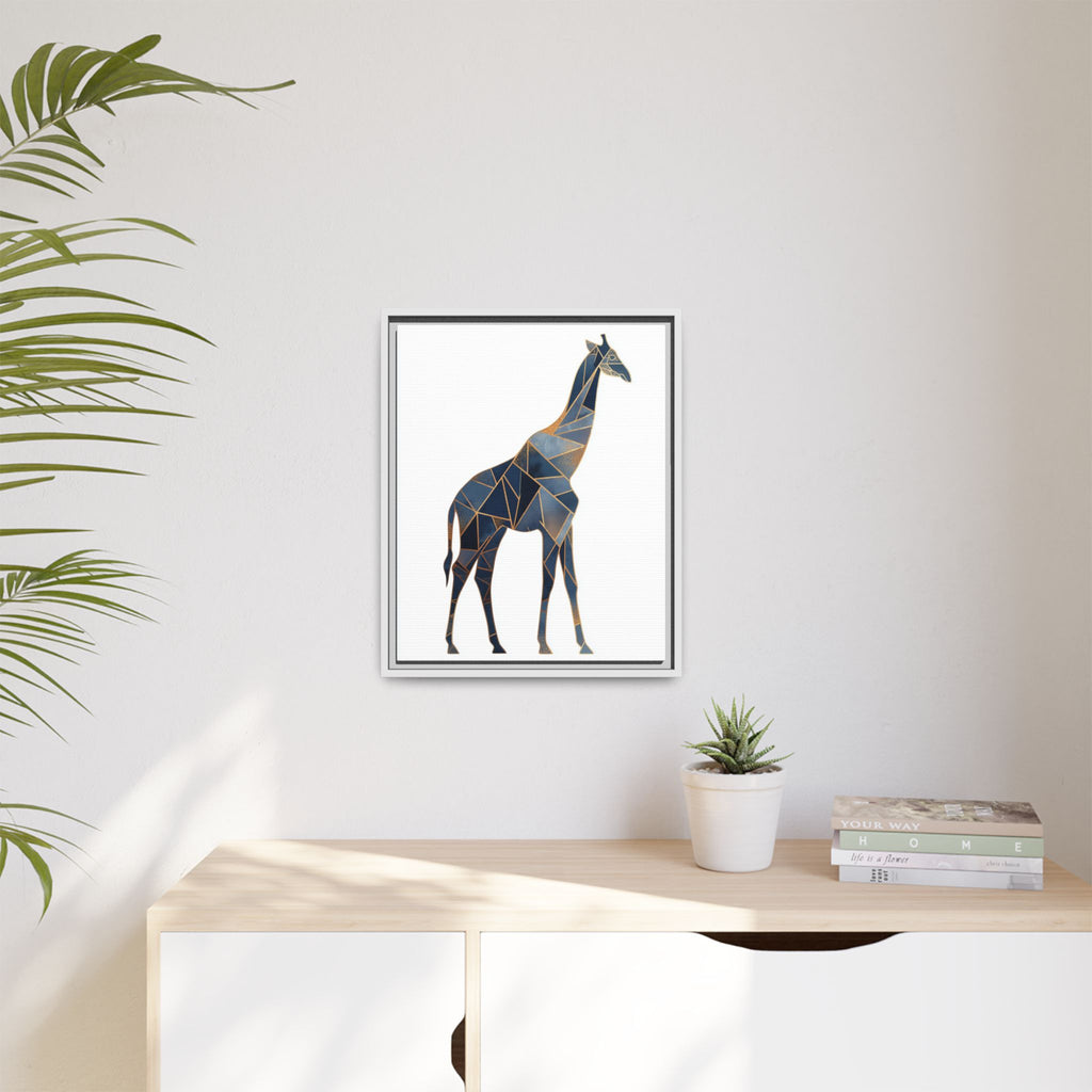 Geometric Giraffe Framed Print : Polygonal Wildlife Art, Modern Mosaic Design   |  Personalized & Custom Orders Available