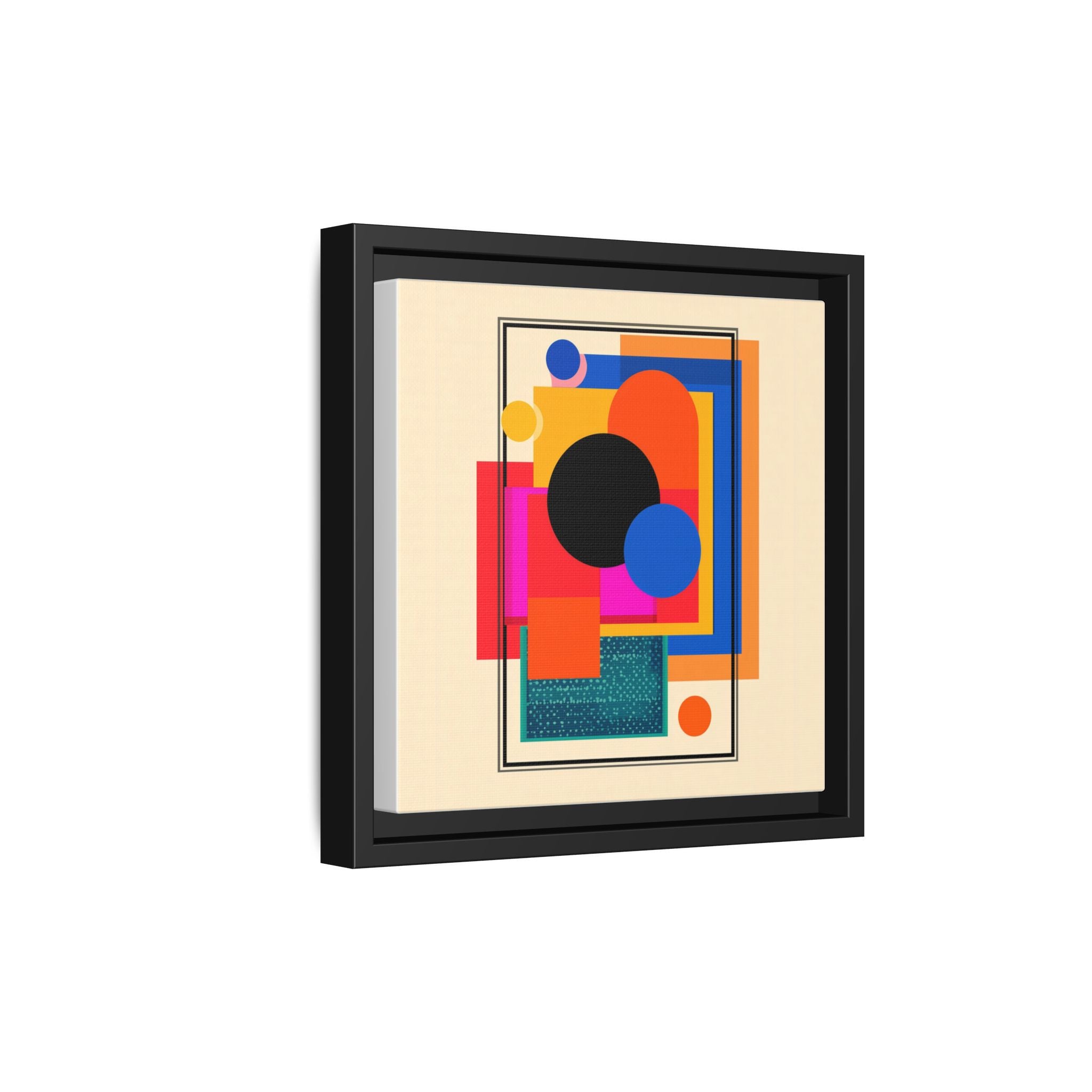 Geometric Harmony: Abstract Color Blocks, Mid-Century Modern Design, Minimalist Art Composition   |   Custom Orders Accepted