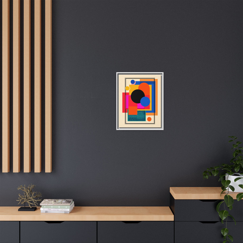 Geometric Harmony: Abstract Color Blocks, Mid-Century Modern Design, Minimalist Art Composition   |   Custom Orders Accepted