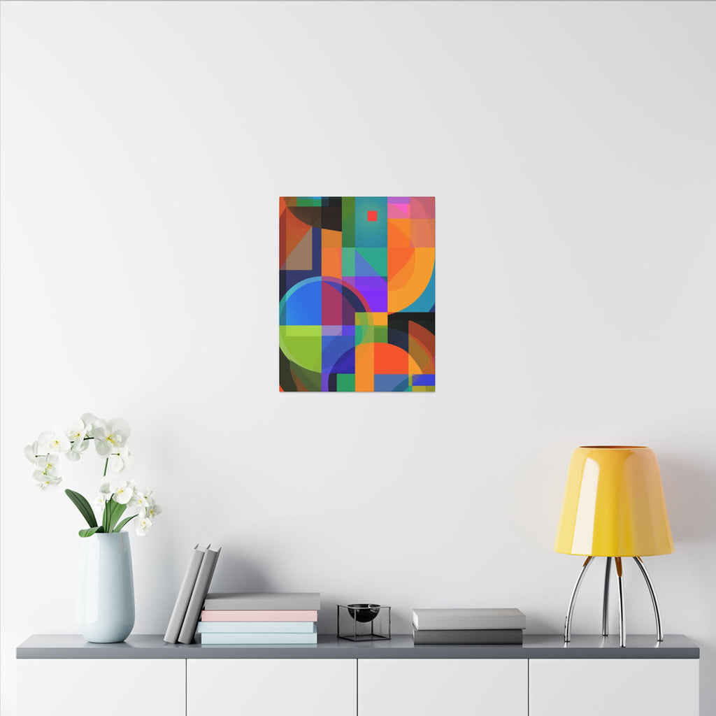 Geometric Intersections: Cubist Color Dynamics, Abstract Constructivist Design, Layered Chromatic Composition   |   Custom Orders Accepted