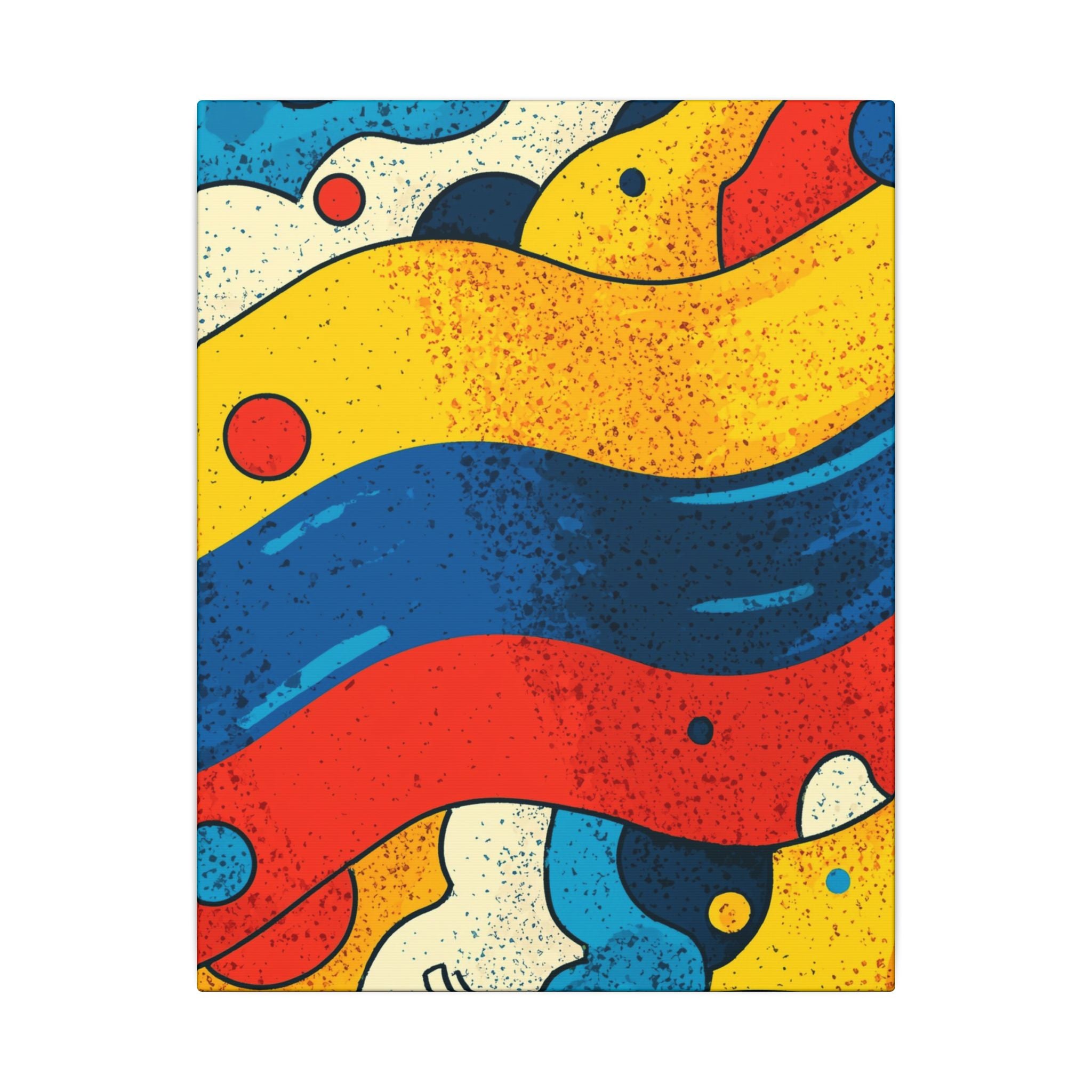 Fluid Dynamics: Retro Abstract Shapes, Mid-Century Modern Motion, Geometric Color Waves   |   Custom Orders Accepted