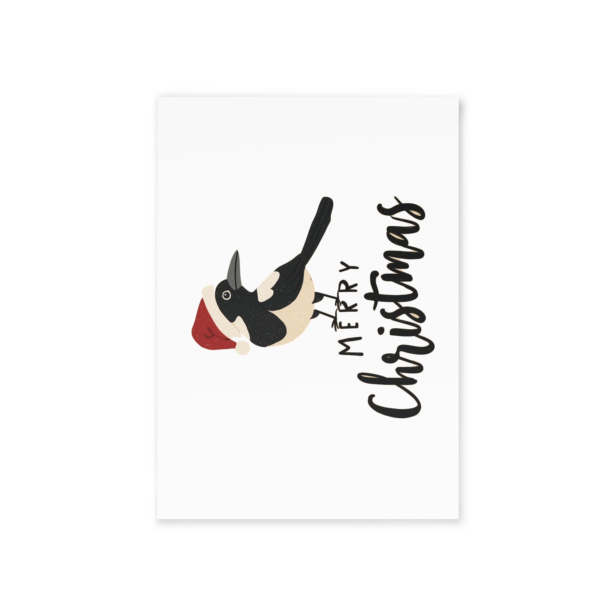 Merry Christmas Holiday Cards, Festive Greeting Cards, Two-Sided Christmas Cards, Chirpy Christmas Cards, Seasonal Greeting Cards,