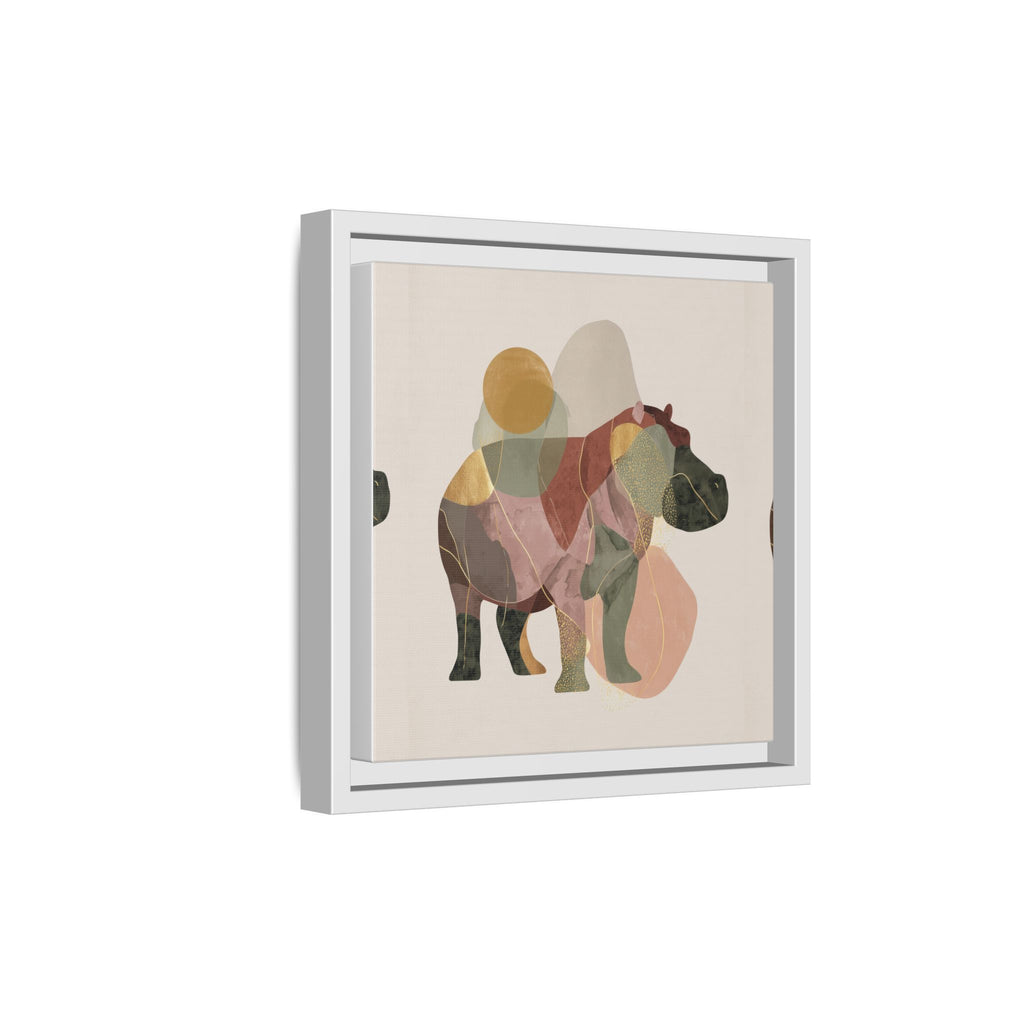 Geometric Harmony: Abstract Hippo Silhouette, Modern Minimalist Animal Art   |    Custom Orders Available