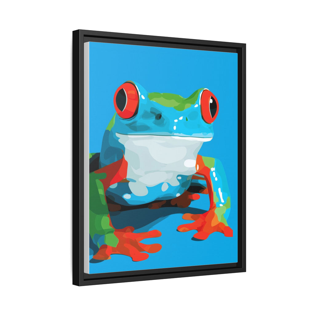 Amphibian Geometry: Red-Eyed Tree Frog Portrait, Pop Art Digital Illustration   |    Custom Orders Available