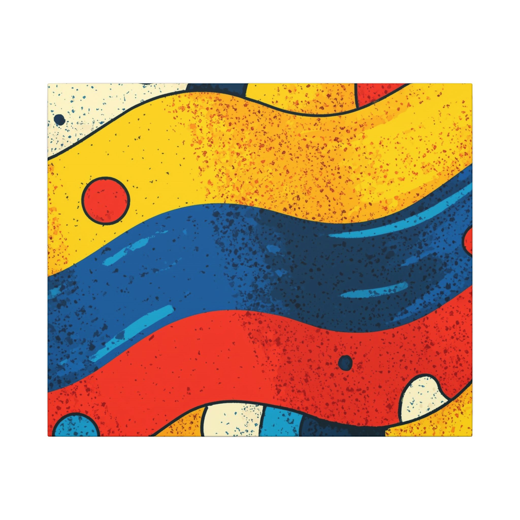 Fluid Dynamics: Retro Abstract Shapes, Mid-Century Modern Motion, Geometric Color Waves   |   Custom Orders Accepted