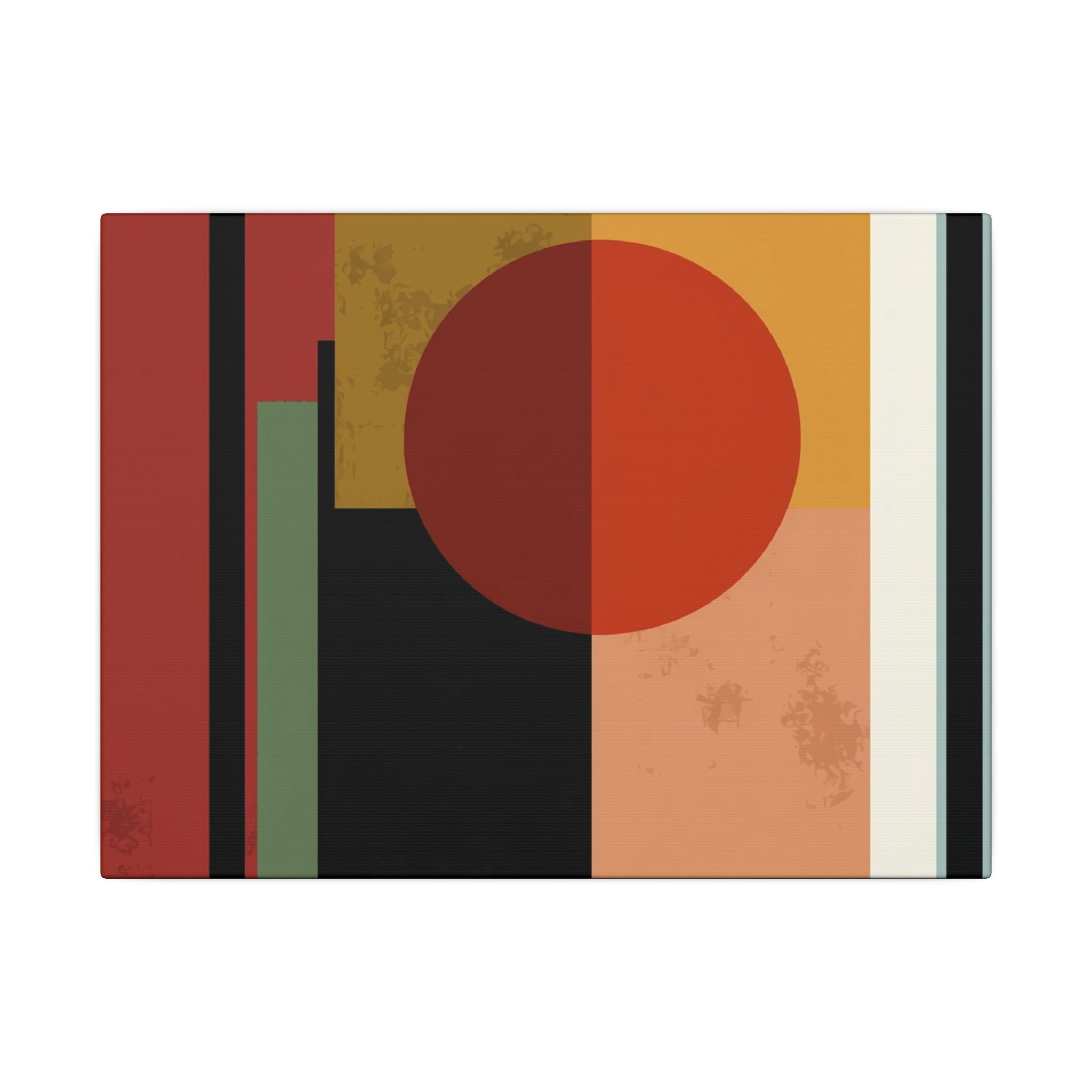 Geometric Harmony: Bauhaus Inspired Design, Mid-Century Modern Composition, Abstract Rectangular Layers   |   Custom Orders Accepted